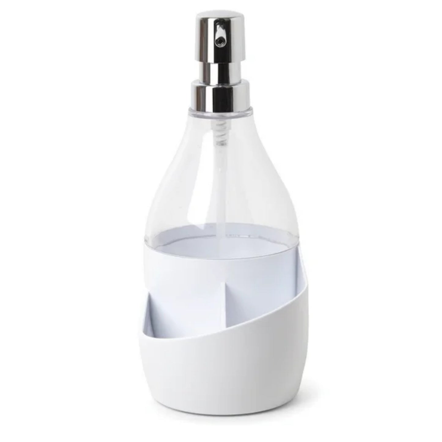 LunaLulinlk Soap Pump and Sponge Holder, Soap Dispenser with Built-in Caddy, 17.1 oz (508 ml)