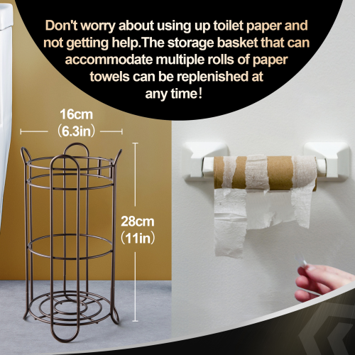 LunaLulinlk Toilet Paper Holder Holder with Shelf,Bathroom with Toilet Convenient Shelf, Holds Mega Rolls