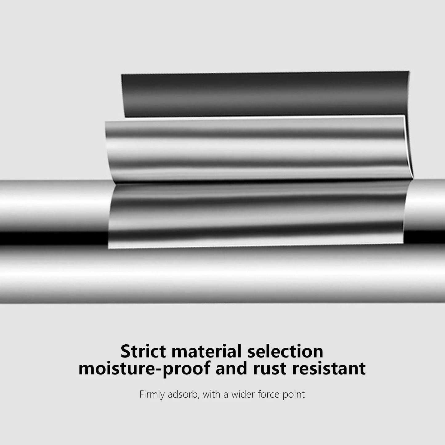 LunaLulinlk Stainless Steel Extendable Shower Curtain Rod, No Drilling Tension Pole for Bathroom, Kitchen