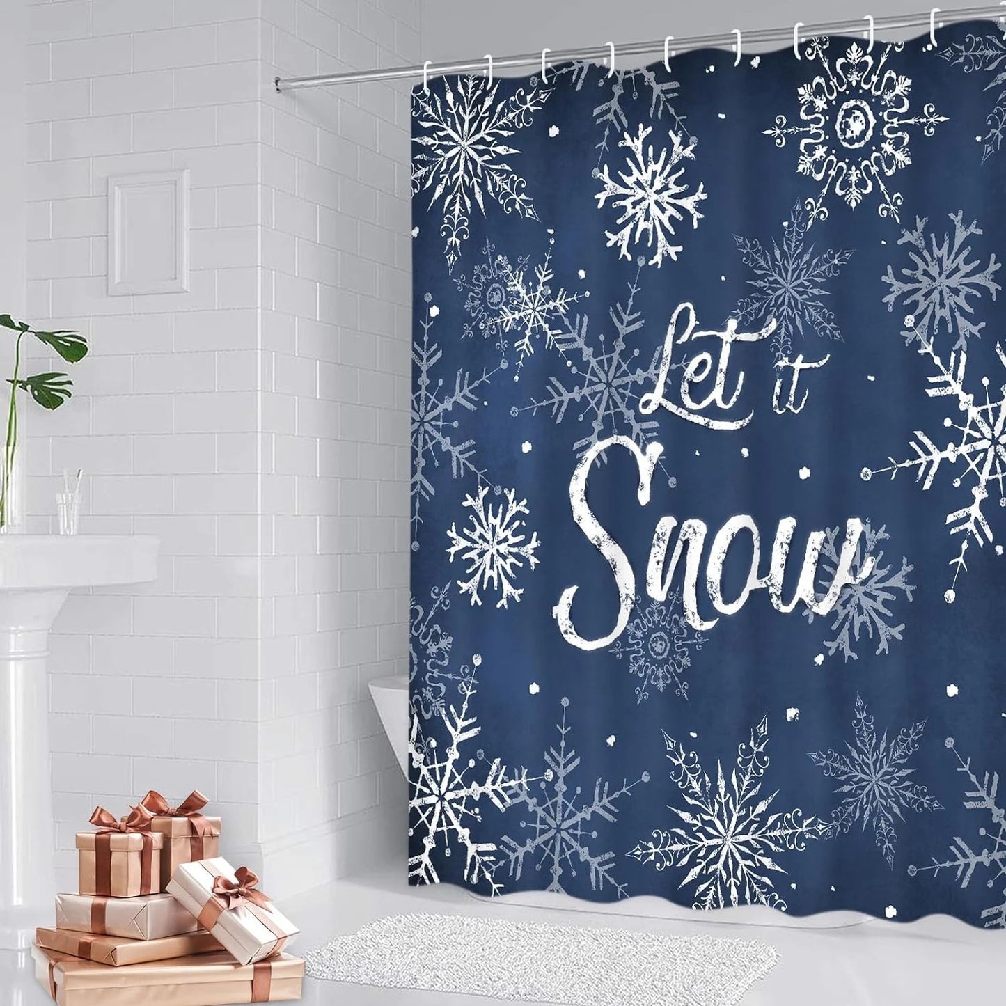 LunaLulinlk Winter Christmas Shower Curtain