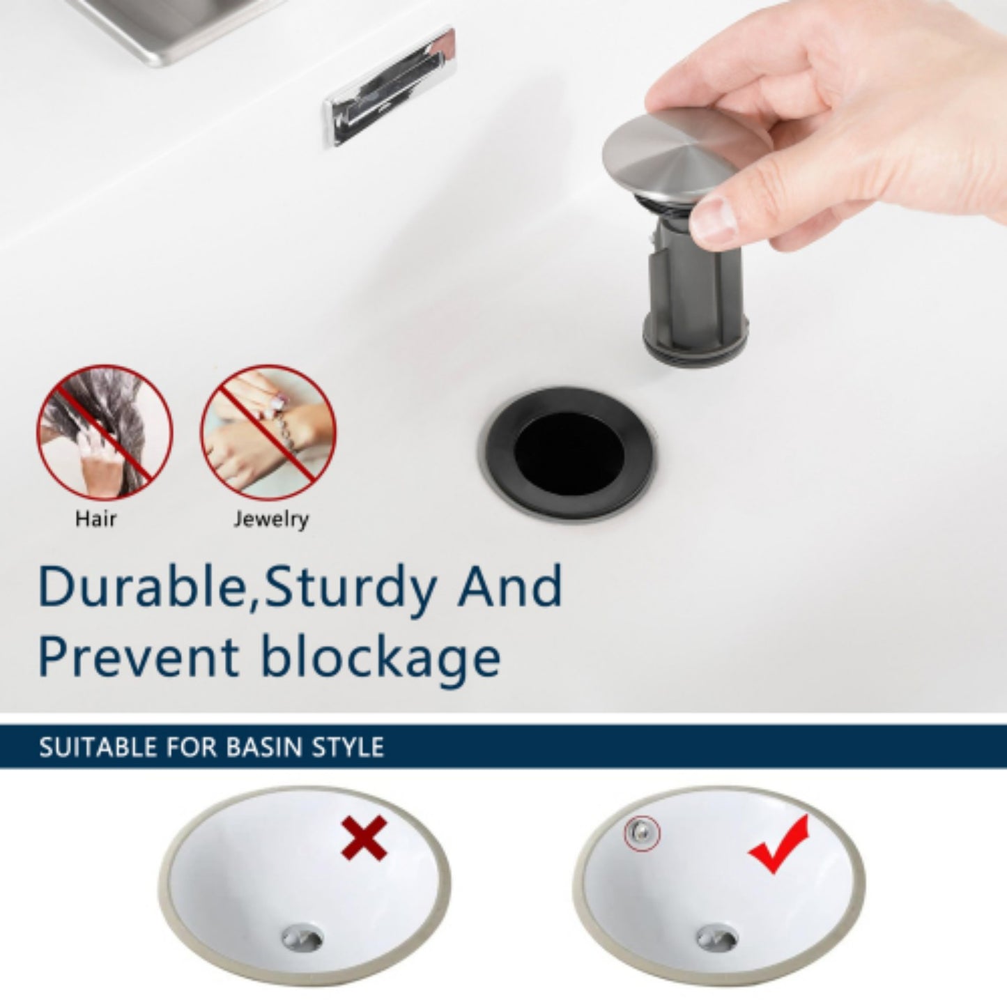 LunaLulinlk Sink faucet with countertop, bathroom faucet for sink, single hole single handle faucet