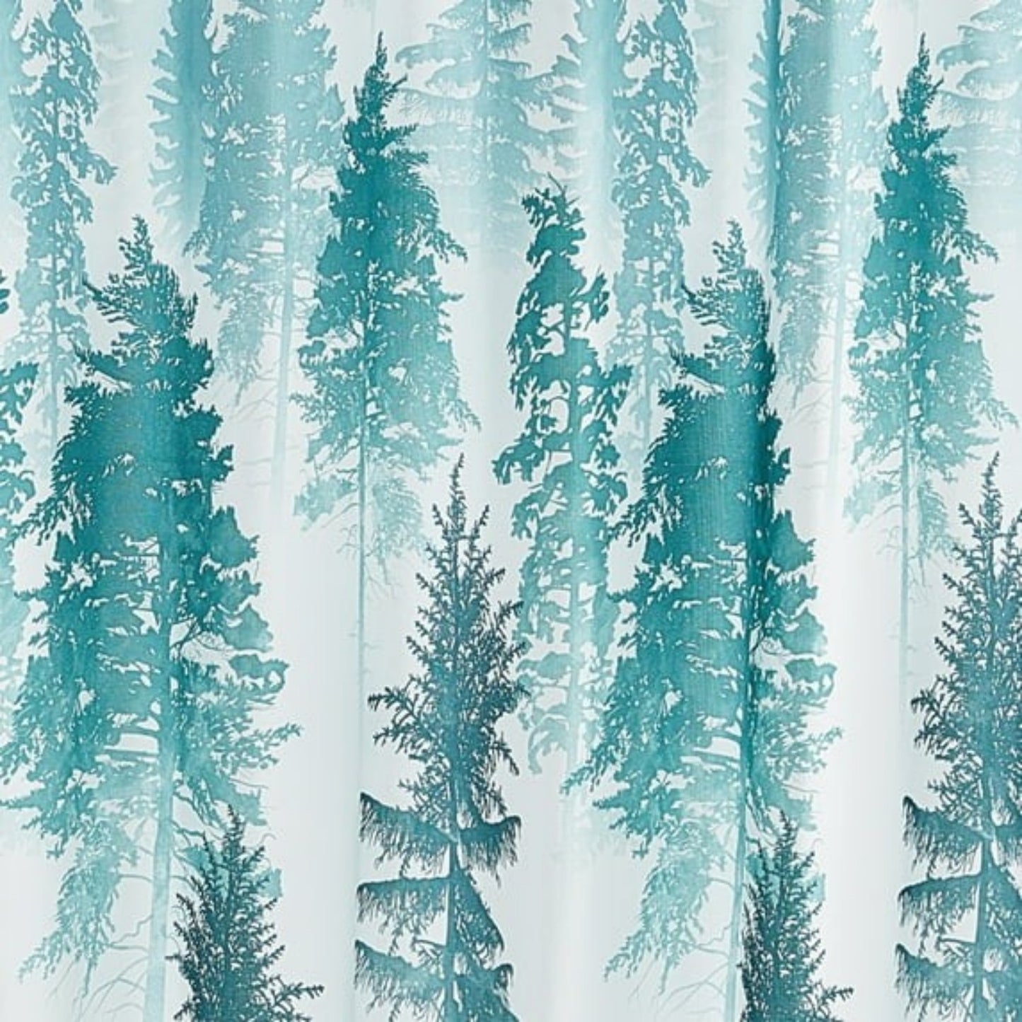 LunaLulinlk Treeline Fabric Shower Curtain, 72" x 72"