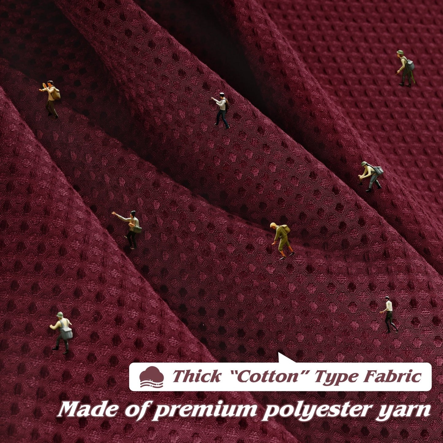 LunaLulinlk Thick Waffle Weave Shower Curtain