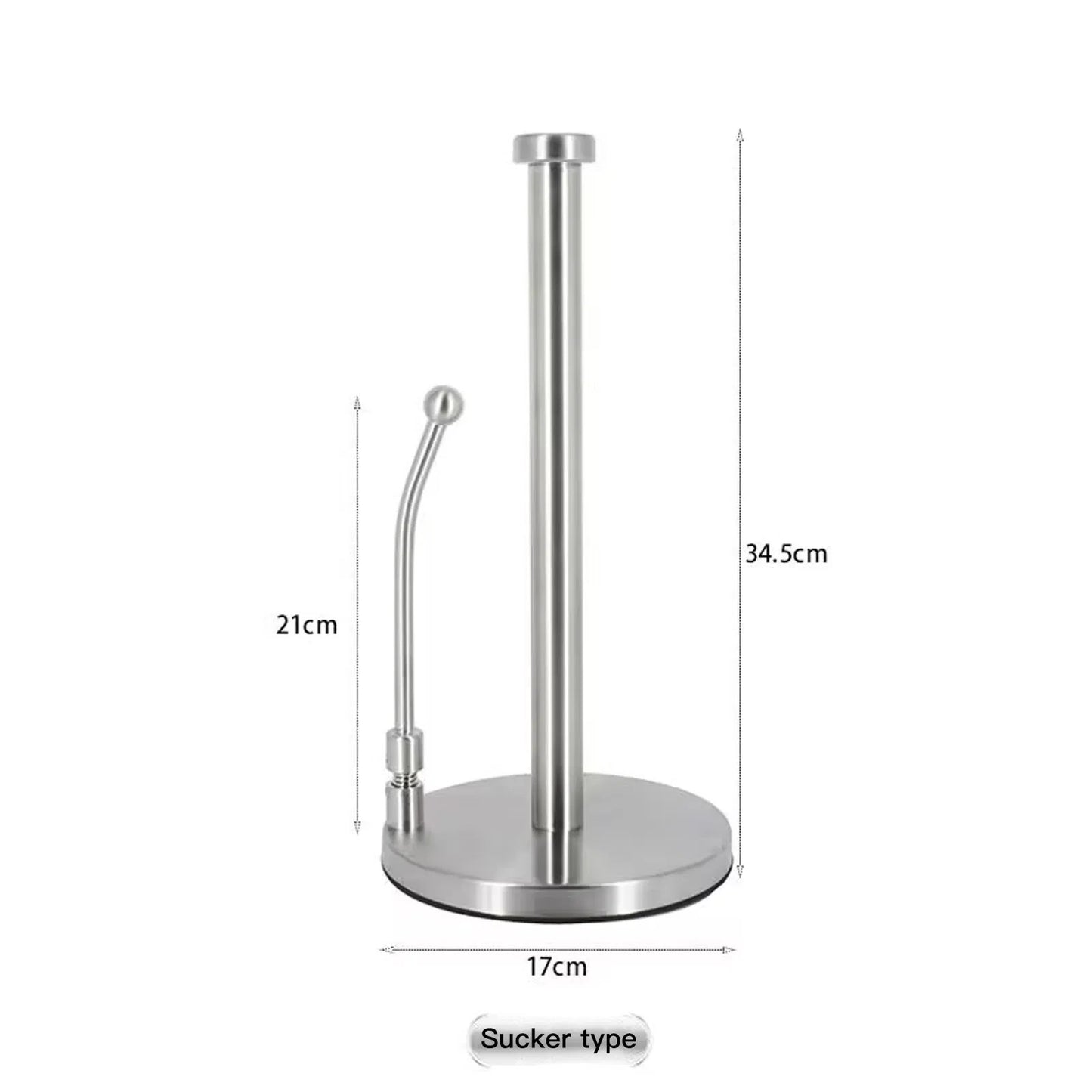 LunaLulinlk Stainless Steel Standing Paper Towel Holder with Weighted Base
