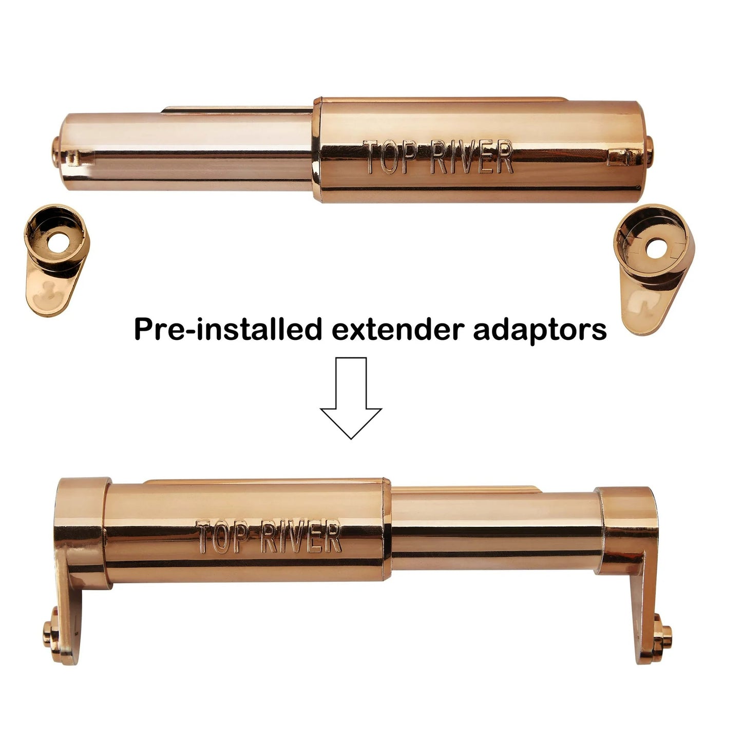 LunaLulinlk Toilet Paper Holder with Extender Adaptor, Fit Double Rolls and Triple Rolls, Multipurpose Toilet Paper Holder