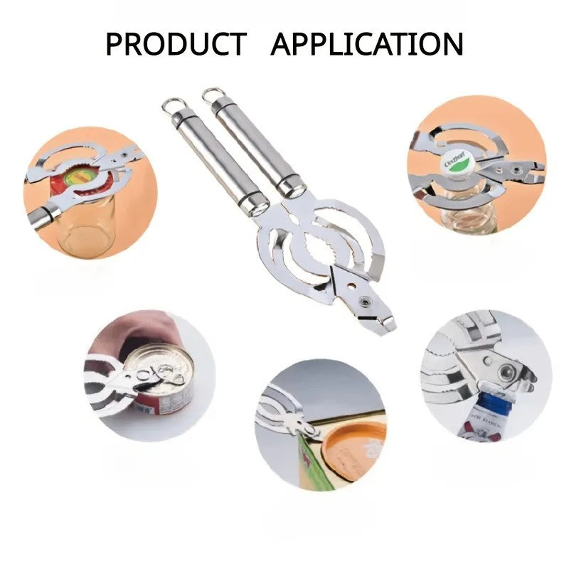 LunaLulinlk1pc, Can Opener, 304 Stainless Steel Jar Opener, All Metal Construction Adjustable Jar Opener