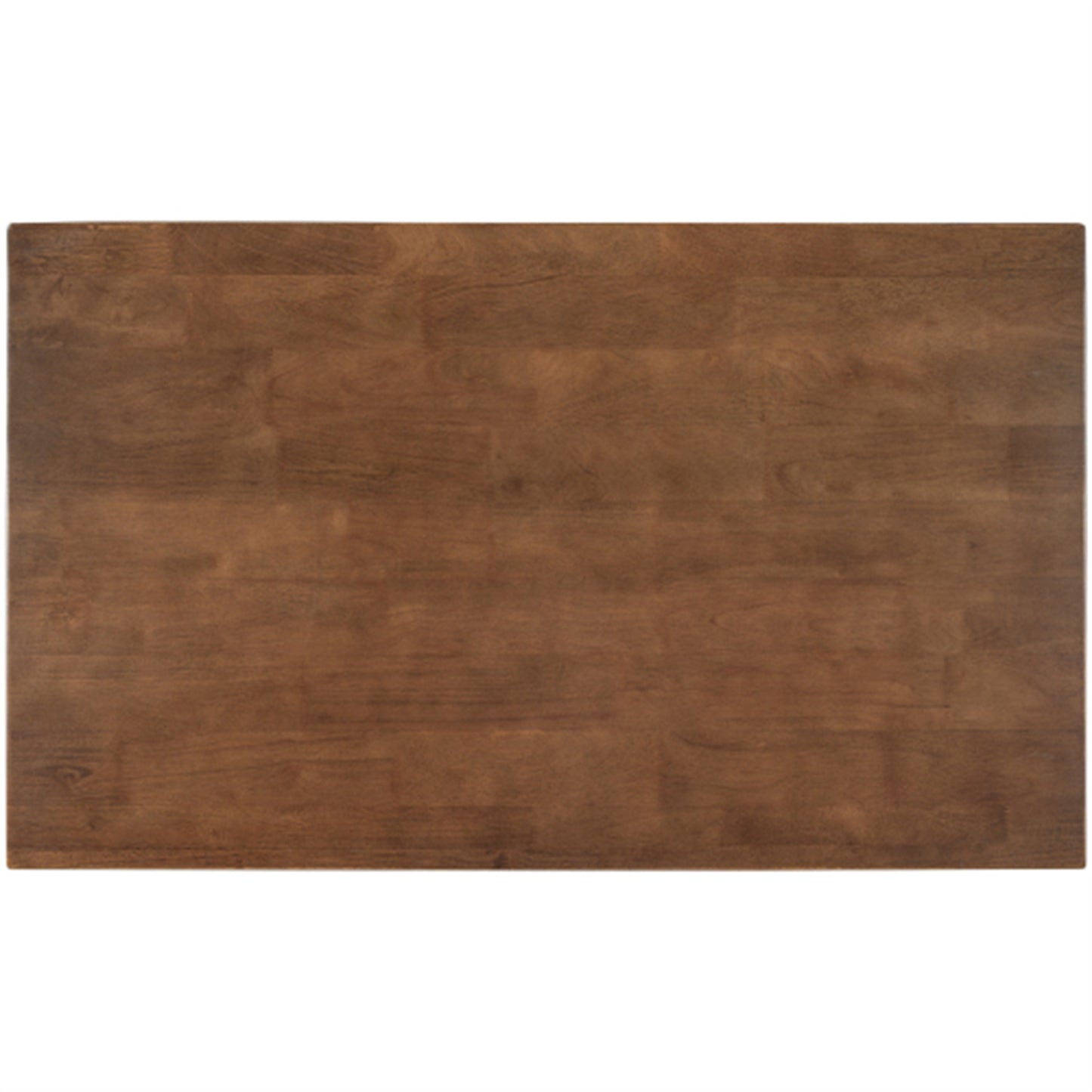 LunaLulinlk Solid Wood Rustic 45" Stationary Kitchen Island with 2 Open Shelves for Small Places,Walnut+Cream White