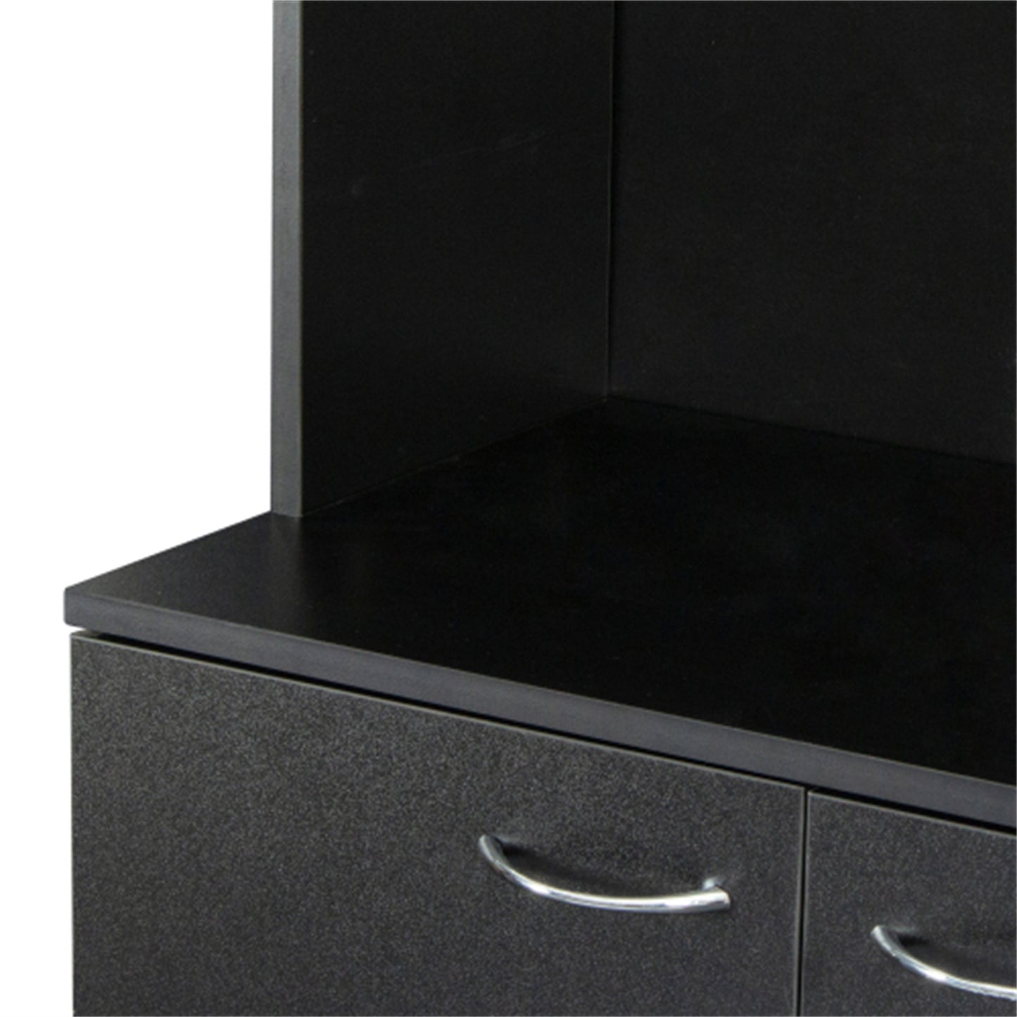 "LunaLulinlk 70.87"" Tall Wardrobe& Kitchen Cabinet, with 6-Doors, 1-Open Shelves and 1-Drawer for bedroom,Black "
