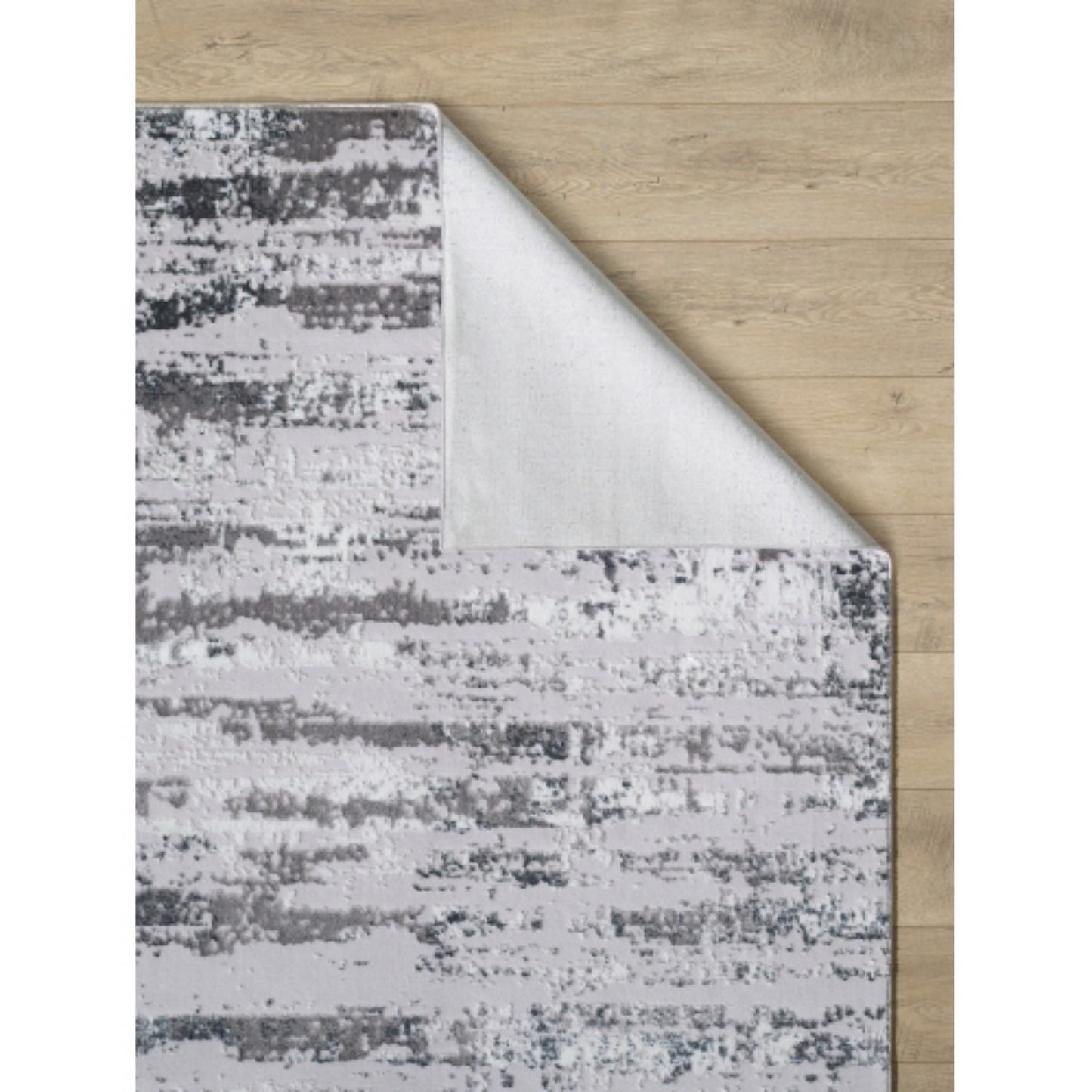 LunaLulinlk Silver Woven Area Rug
