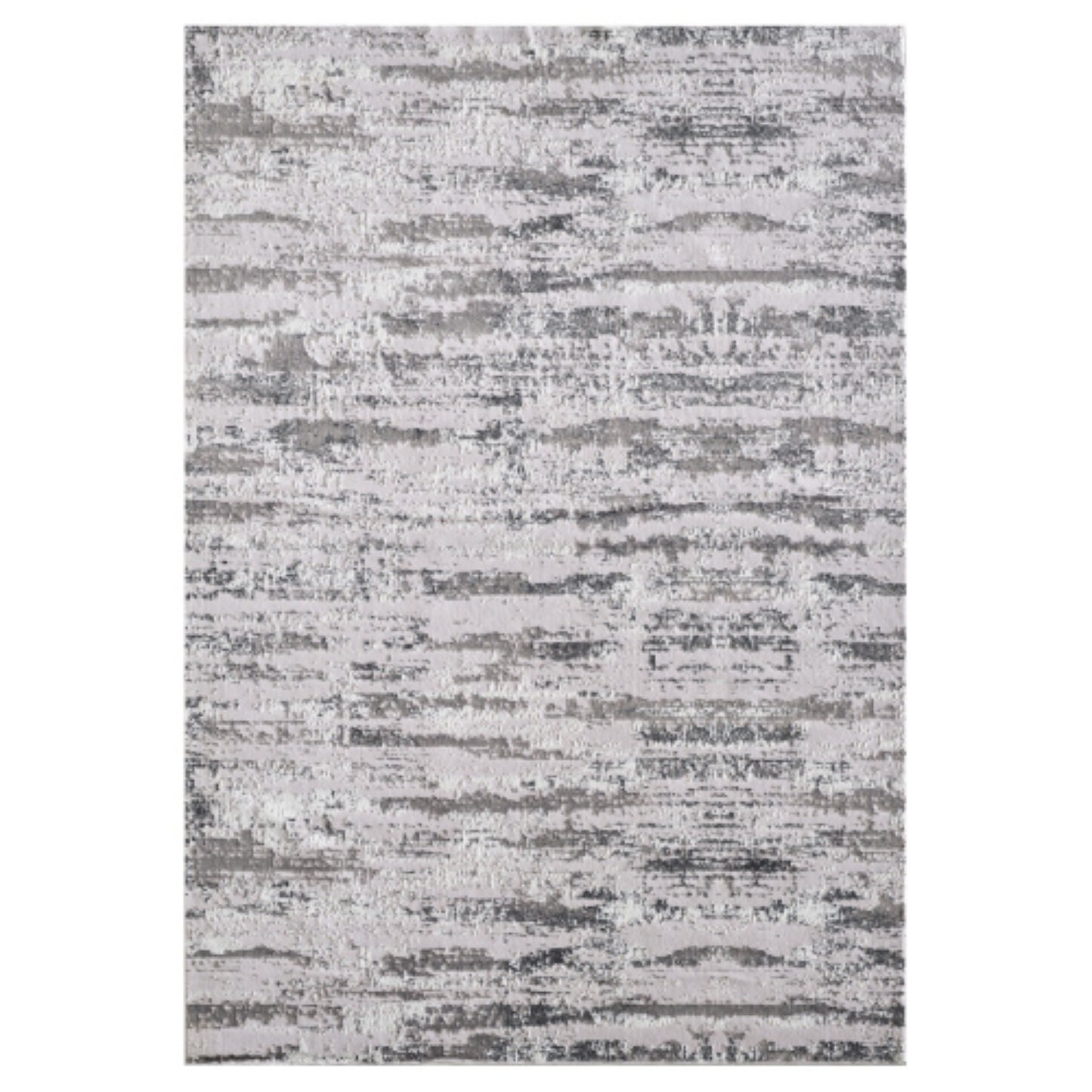 LunaLulinlk Silver Woven Area Rug