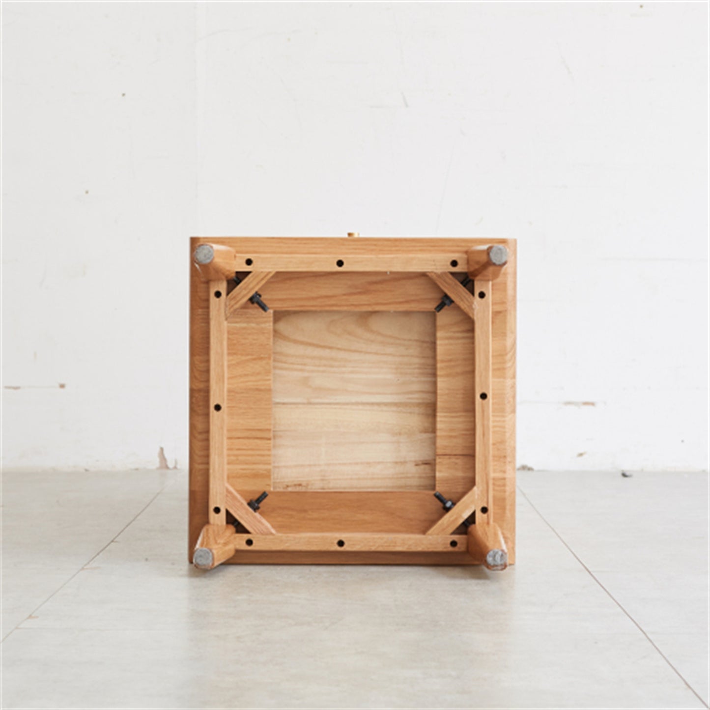 LunaLulinlk Solid Oak Storage Cabinet for Living Room - Free-Standing Corner Cabinets Storage Table for Entryway Kitchen Hallway