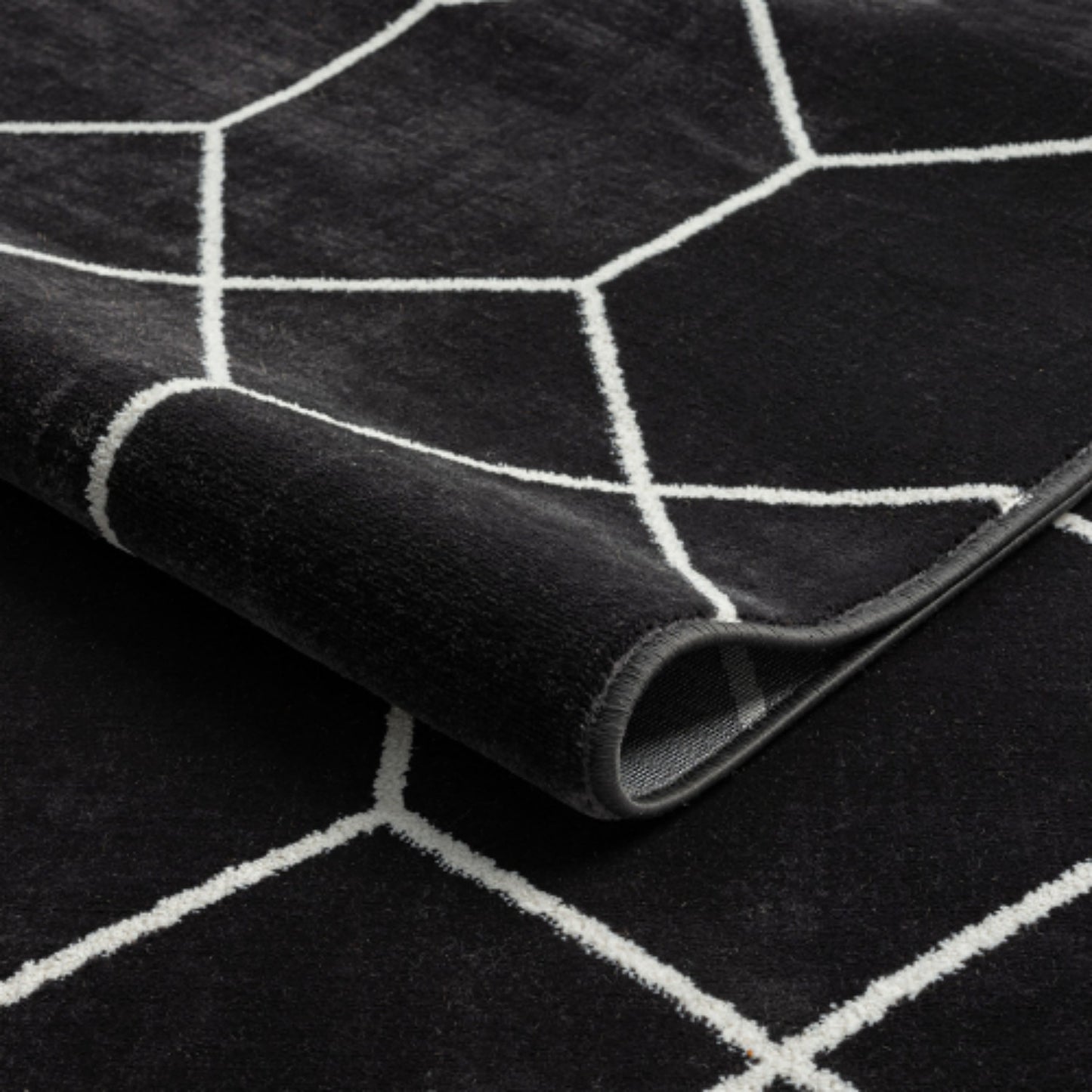LunaLulinlk Trellis Geometric Woven Area Rug
