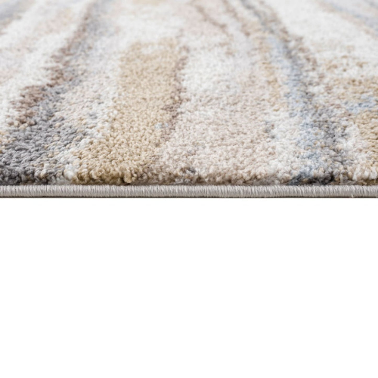 LunaLulinlk Watercolor Abstract Stripe Woven Area Rug