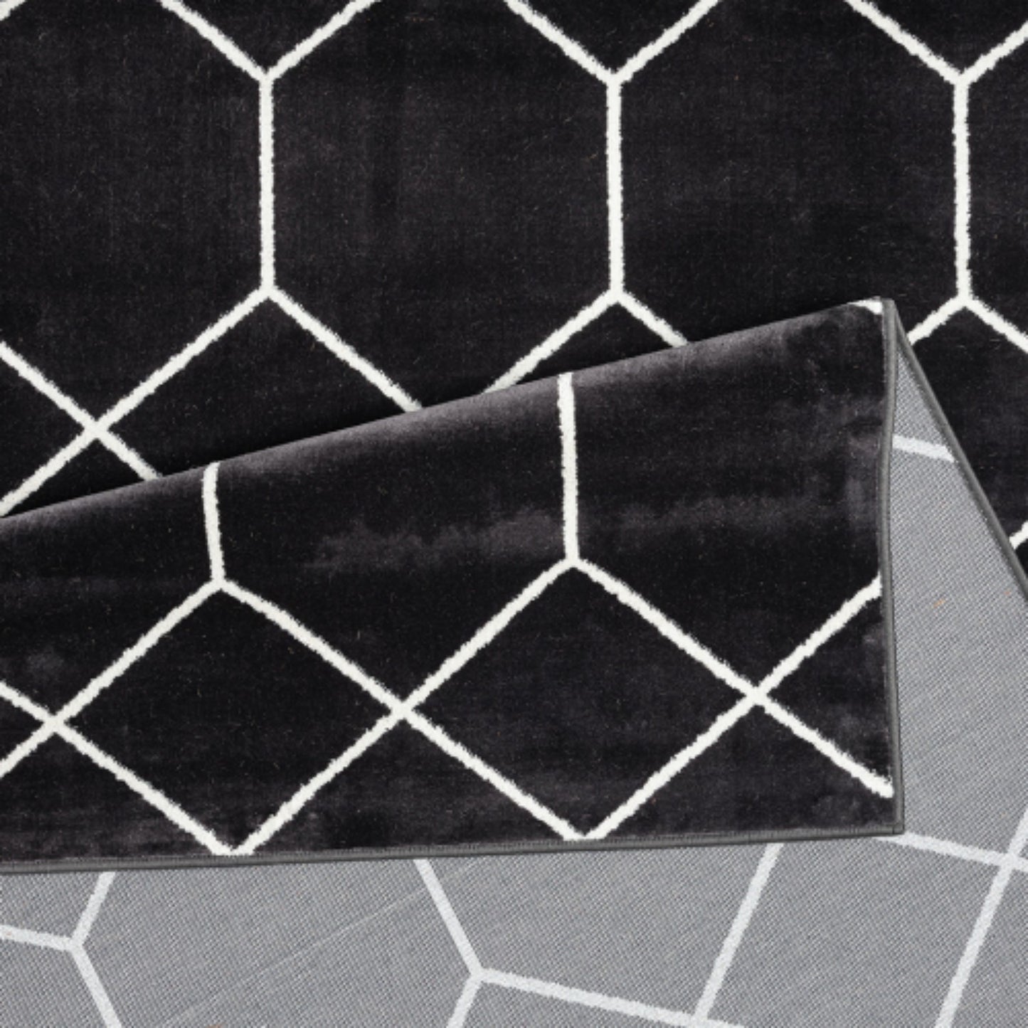 LunaLulinlk Trellis Geometric Woven Area Rug