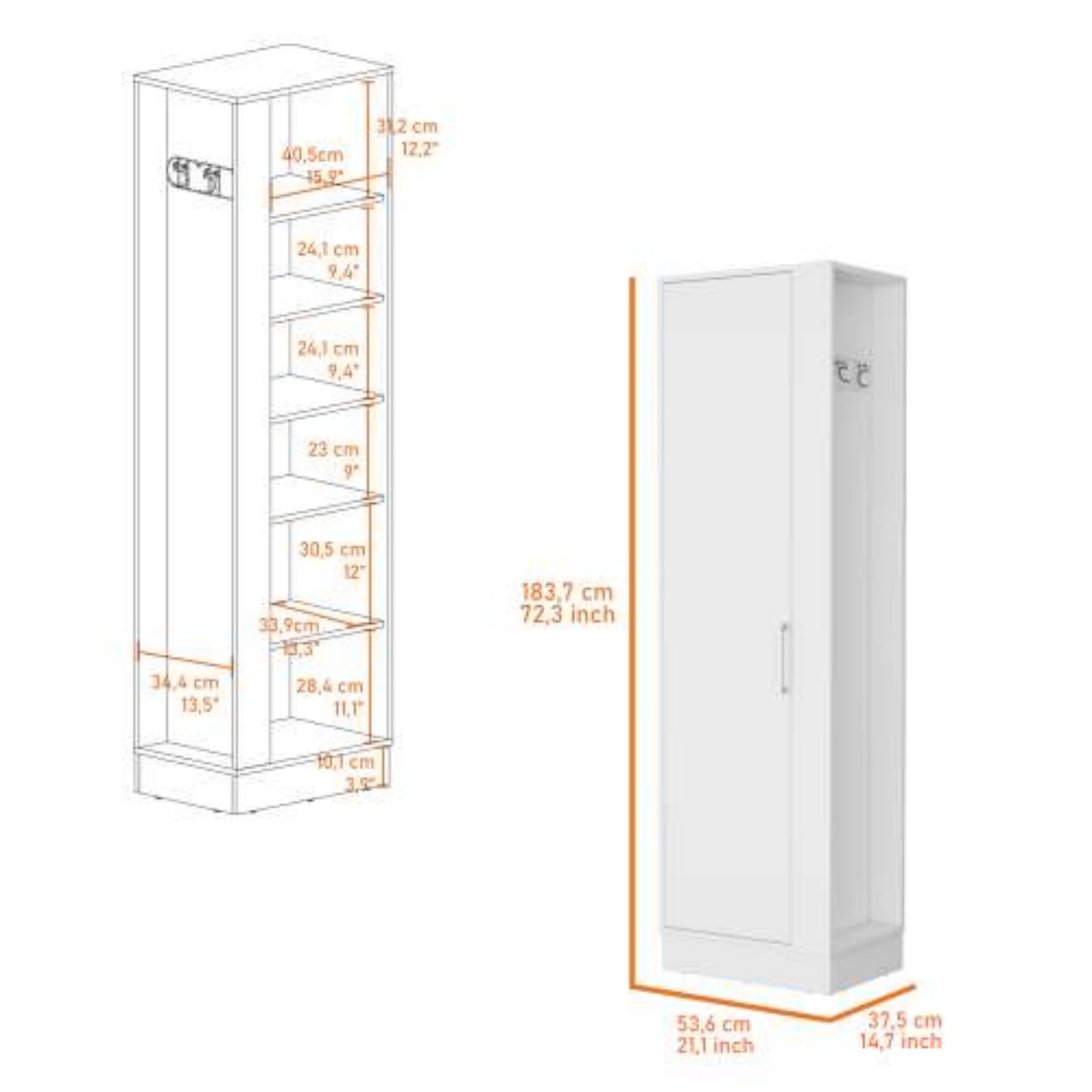 LunaLulinlk Single-door storage cabinets for kitchens