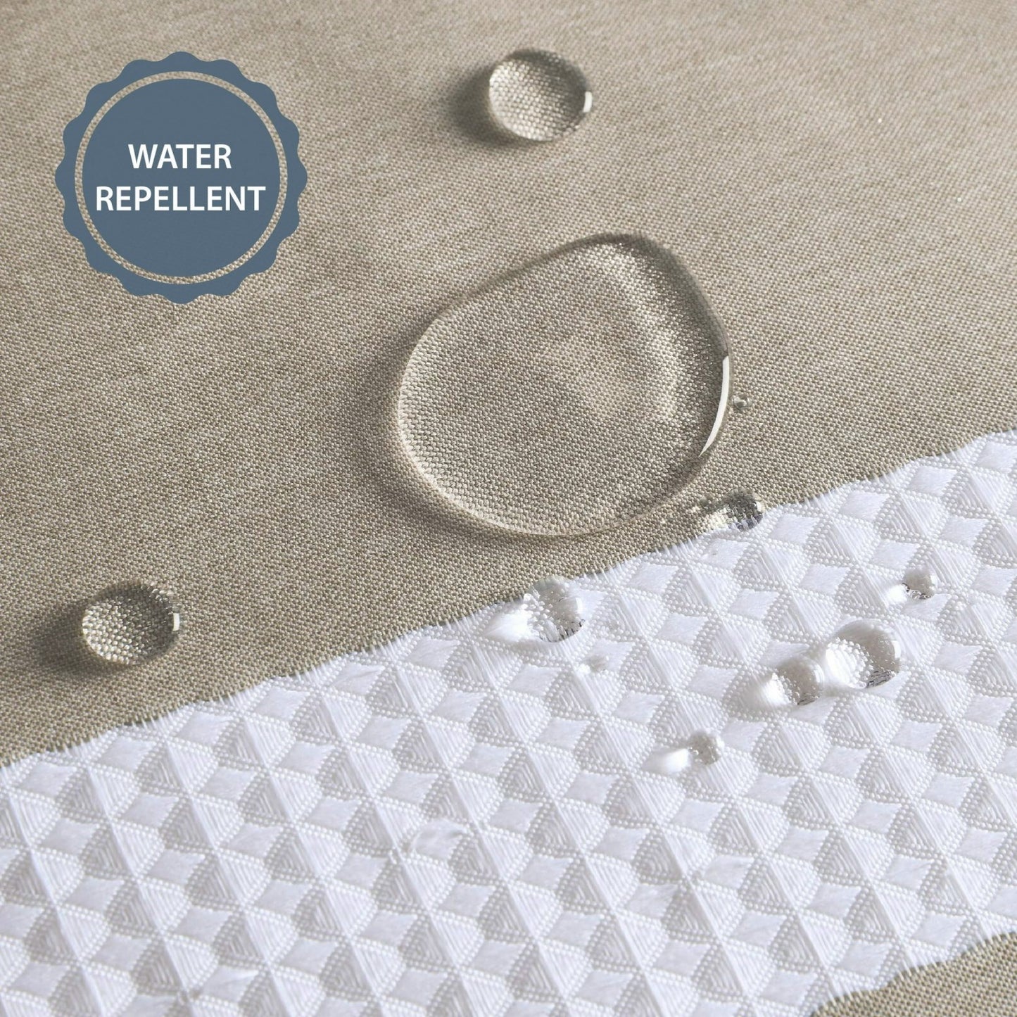 LunaLulinlk Spa Waffle Weave Textured Polyester Shower Curtain