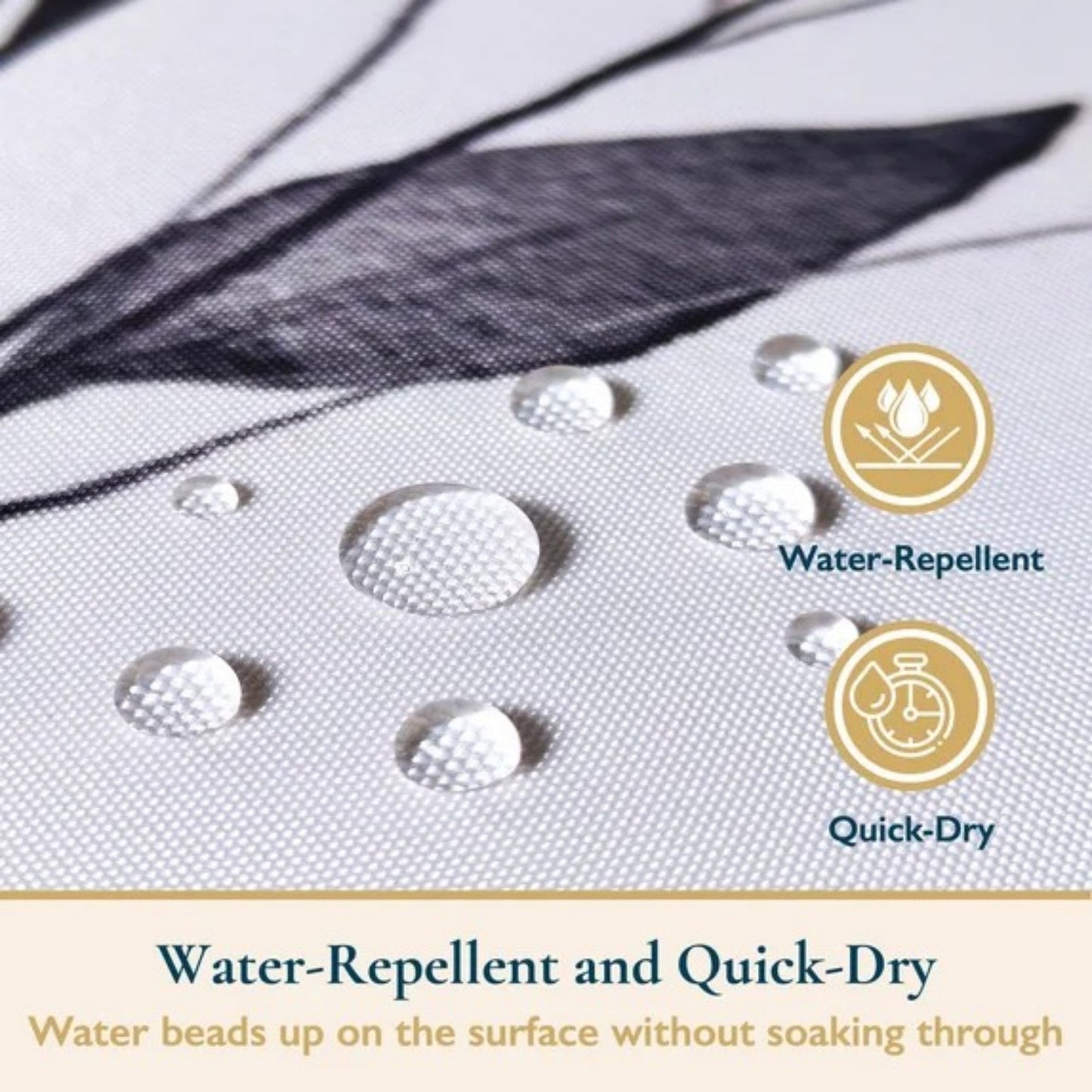 LunaLulinlk Shower Curtain with Hooks – Heavy-Duty Mold/Mildew-Resistant