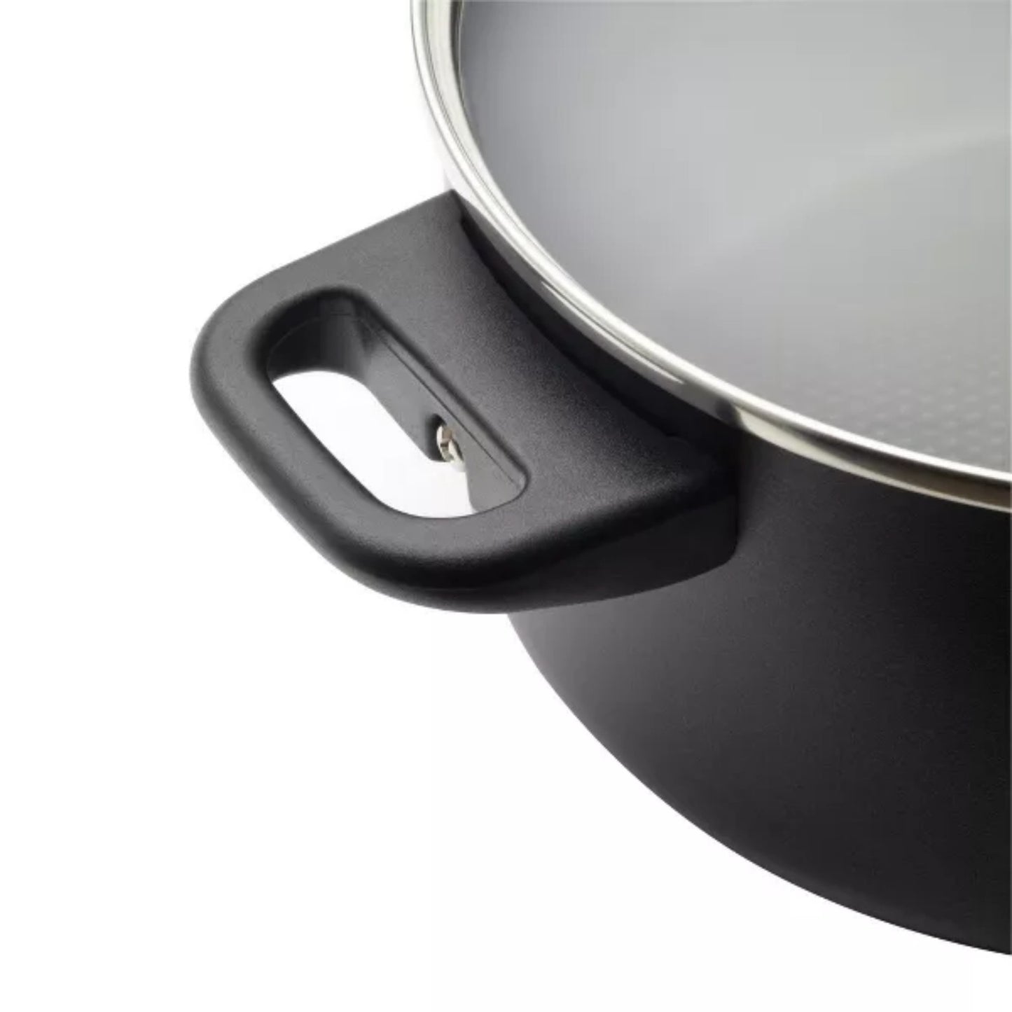 LunaLulink 17-Piece High Performance Nonstick Aluminum Pots and Pans Set, Cookware Set, Black
