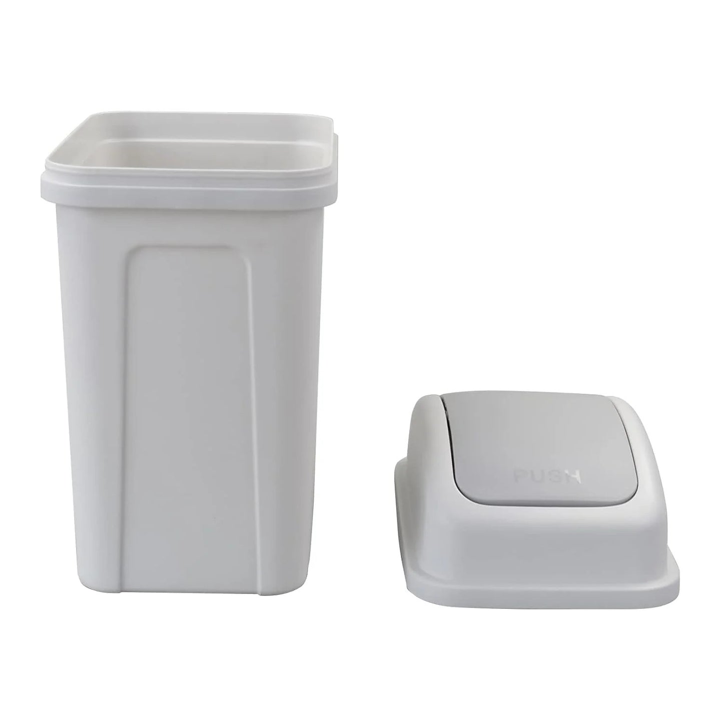 LunaLulinlk Small 4 Gallon Trash Can with Twist Top Lid for Office, Bedroom, Bathroom, Dormitory, Portable Trash Can Wastepaper Basket