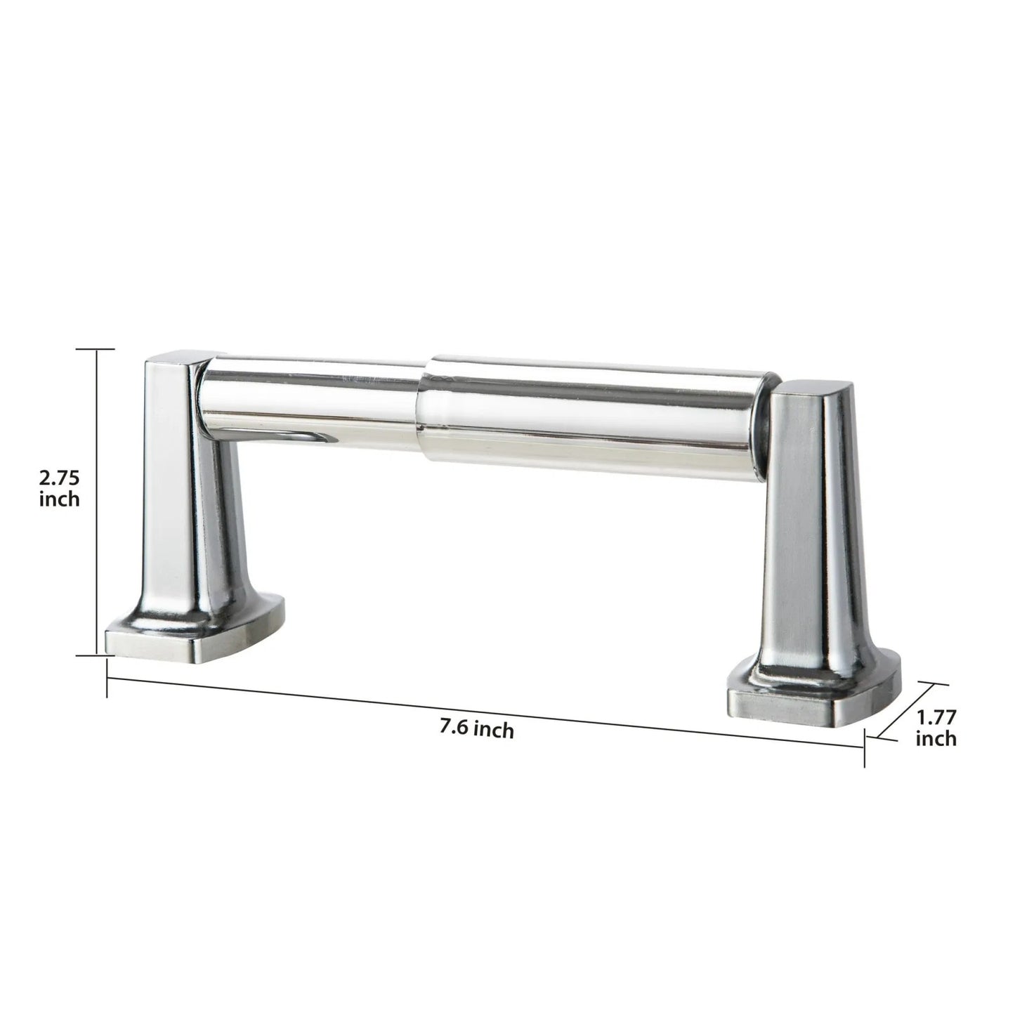 LunaLulinlk Wall Mounted Toilet Paper Holder, Chrome Plating Finish
