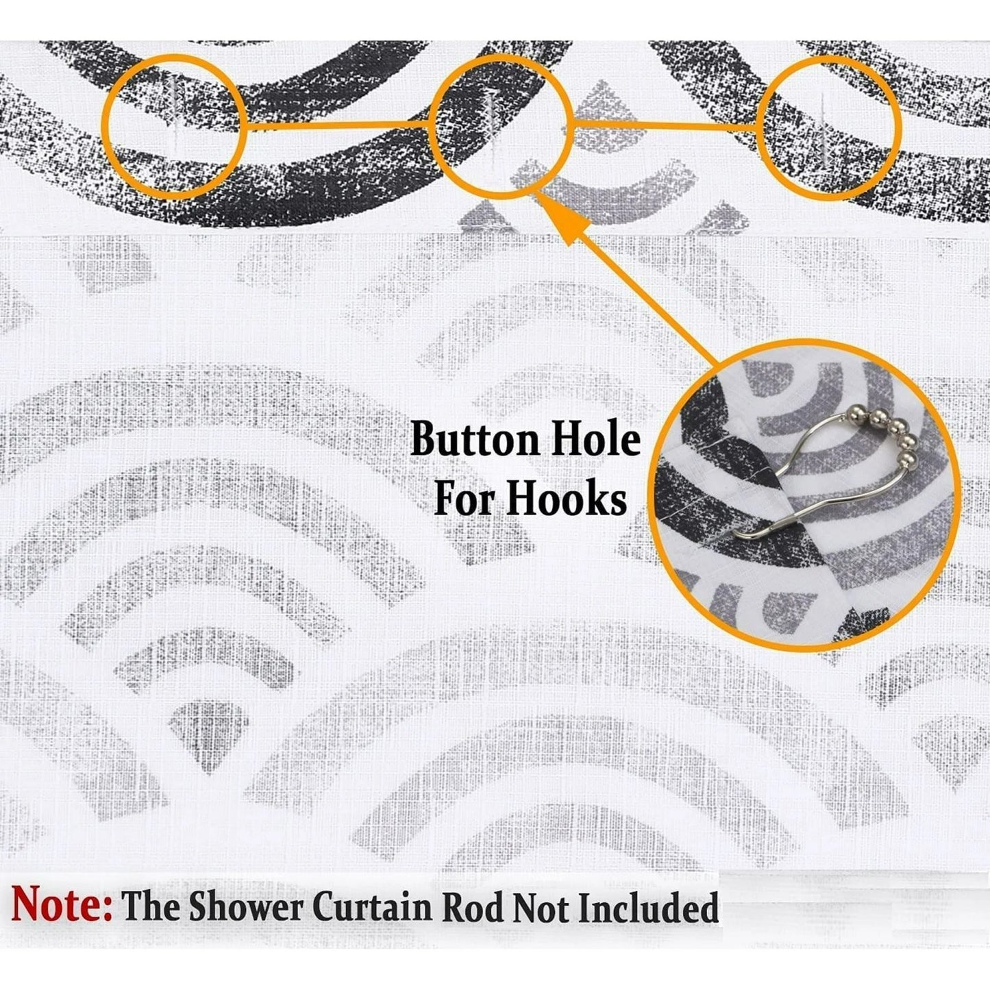 LunaLulinlk Shower Curtains 72x72 inch Polyester Cotton Blend