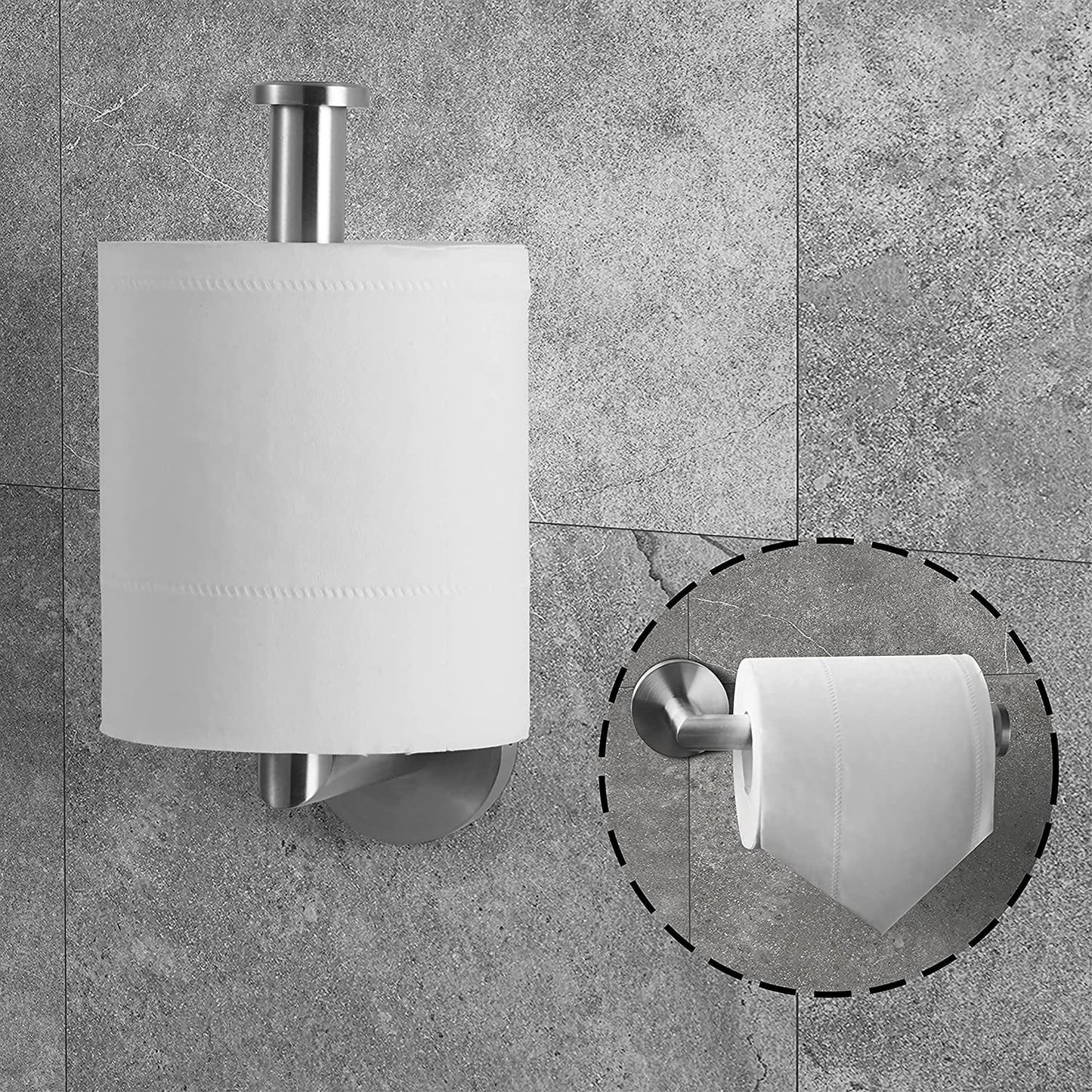 LunaLulinlk Toilet Paper Holder Wall Mount,Brushed Nickel Toilet Paper Roll Holder for Bathroom