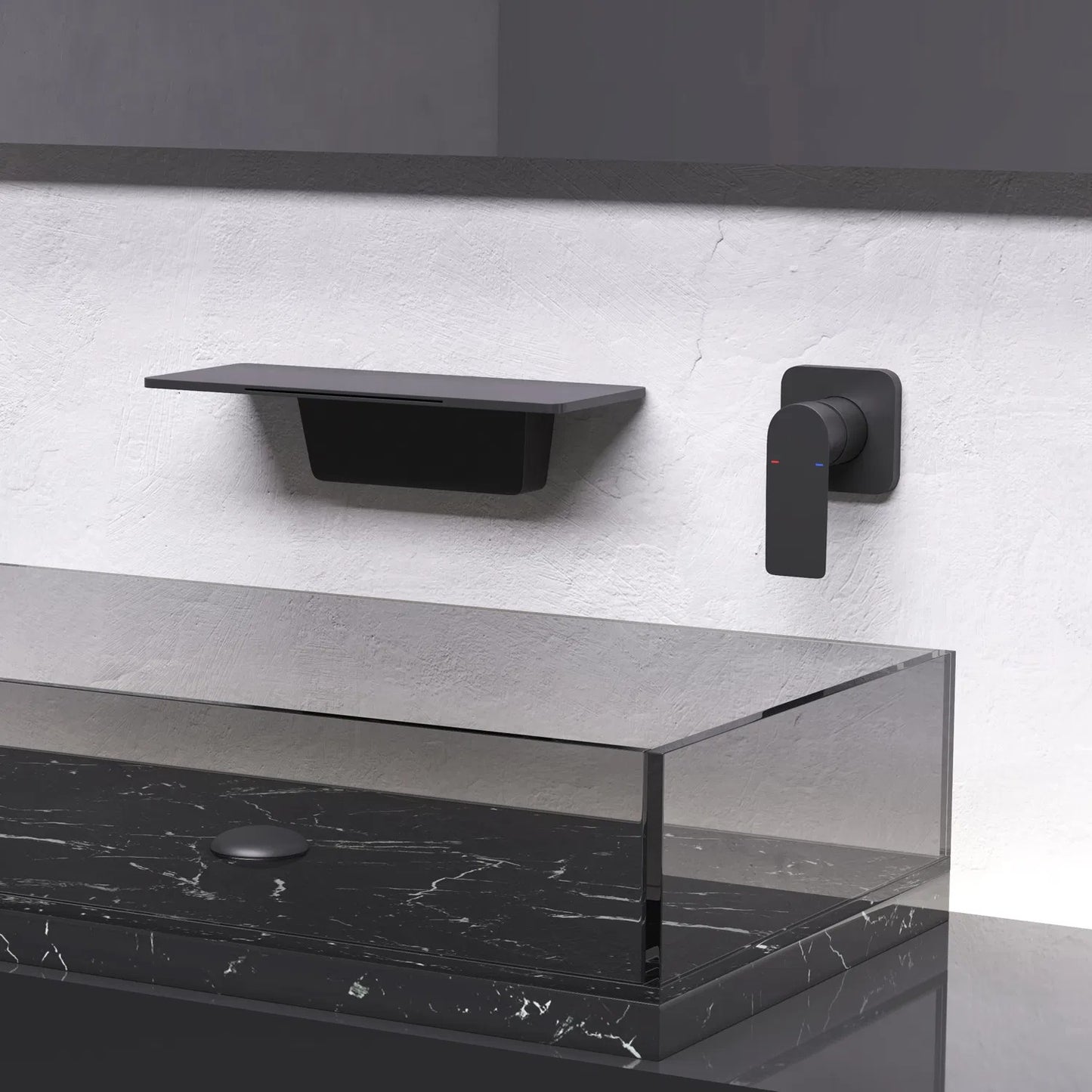 LunaLulinlk Waterfall Bathroom Sink Faucet