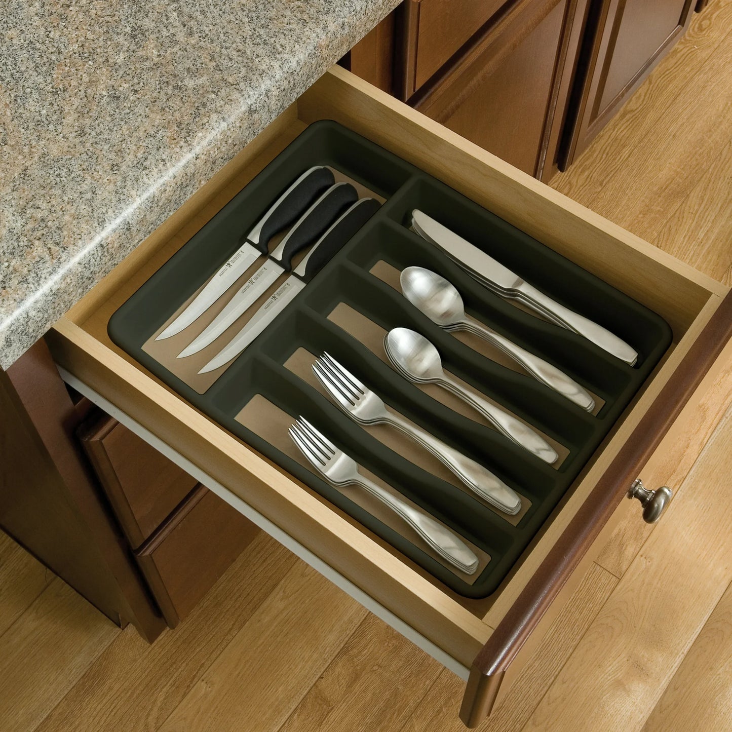 LunaLulinlk Silver Storage Box, Large, Gray