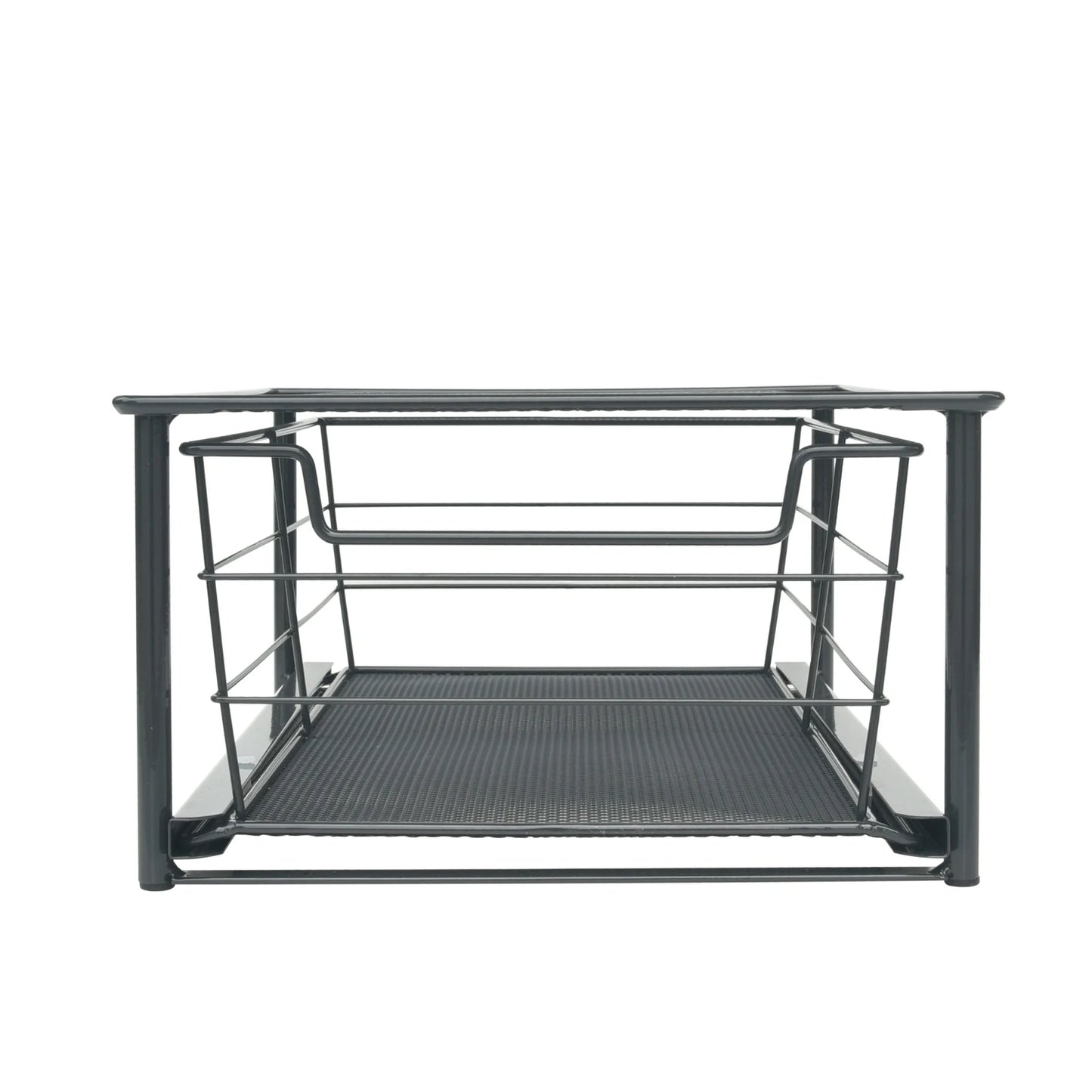 LunaLulinlk Small Stackable Slide-Out Drawer Organizer, Black