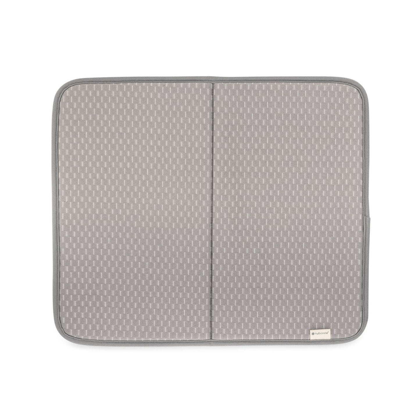 LunaLulinlk Supermatural Recycled Plastic & Charcoal Foam Odor Absorbing Dish Drying Mat - Gray