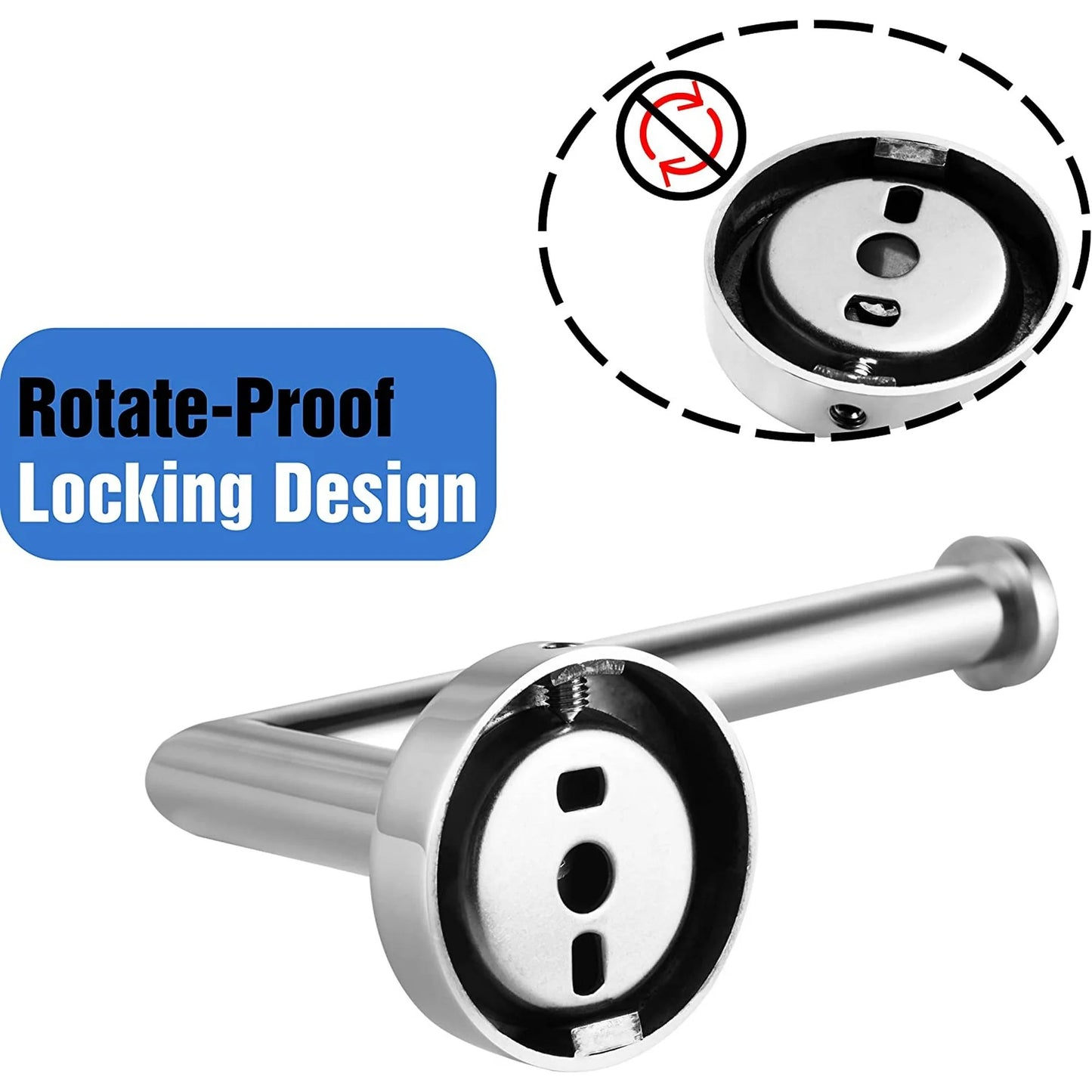 LunaLulinlk Toilet Paper Holder Wall Mount,Chrome Toilet Paper Roll Holder for Bathroom