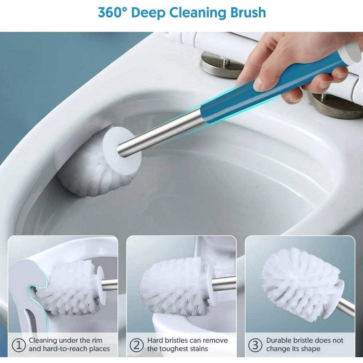 LunaLulinlk Toilet brush and holder set Toilet brush and toilet brush holder with holder