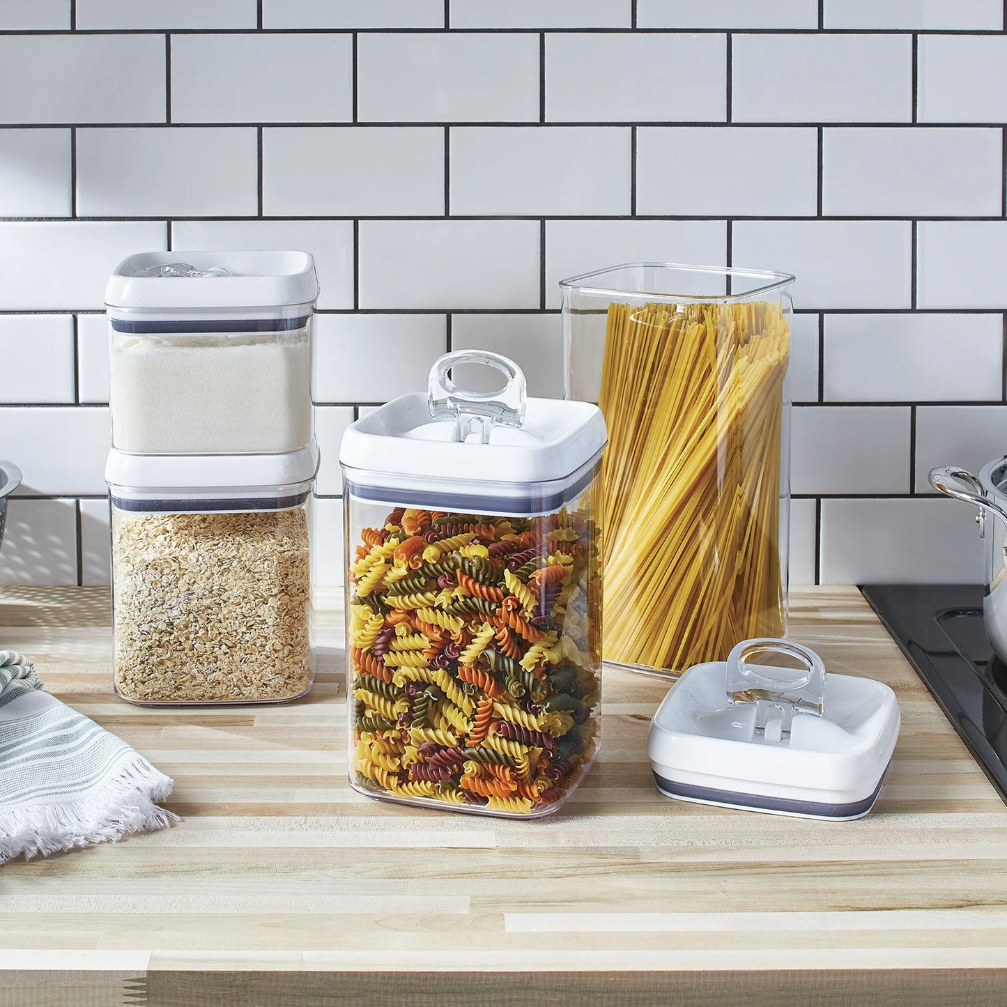 LunaLulinlk Square food storage containers, food storage jars