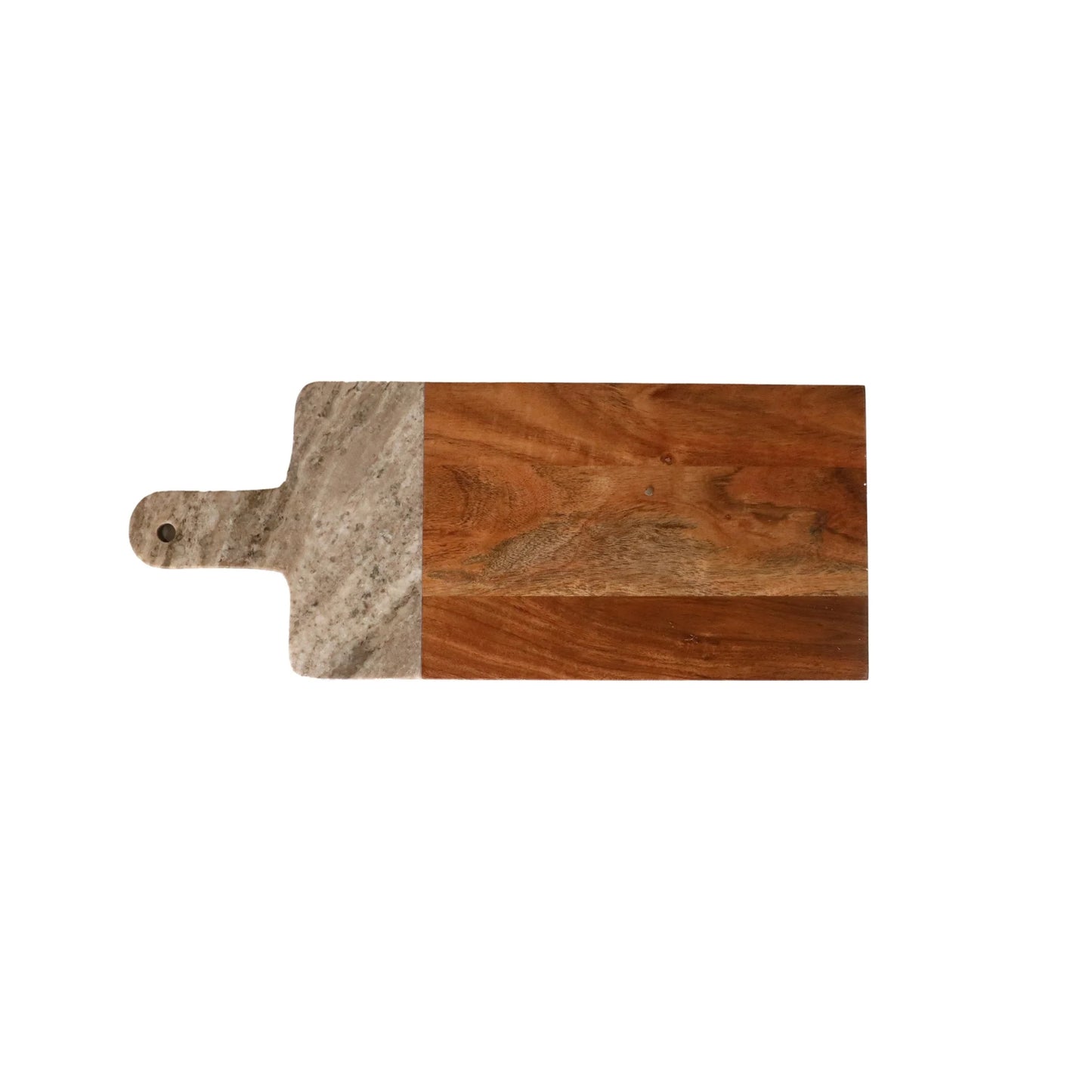 LunaLulinlk Natural Acacia Wood and Marble Charcuterie Platter