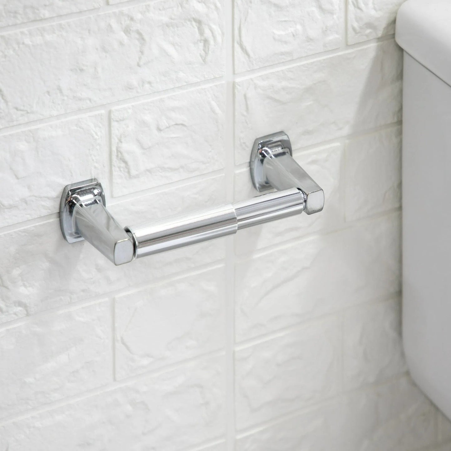 LunaLulinlk Wall Mounted Toilet Paper Holder, Chrome Plating Finish
