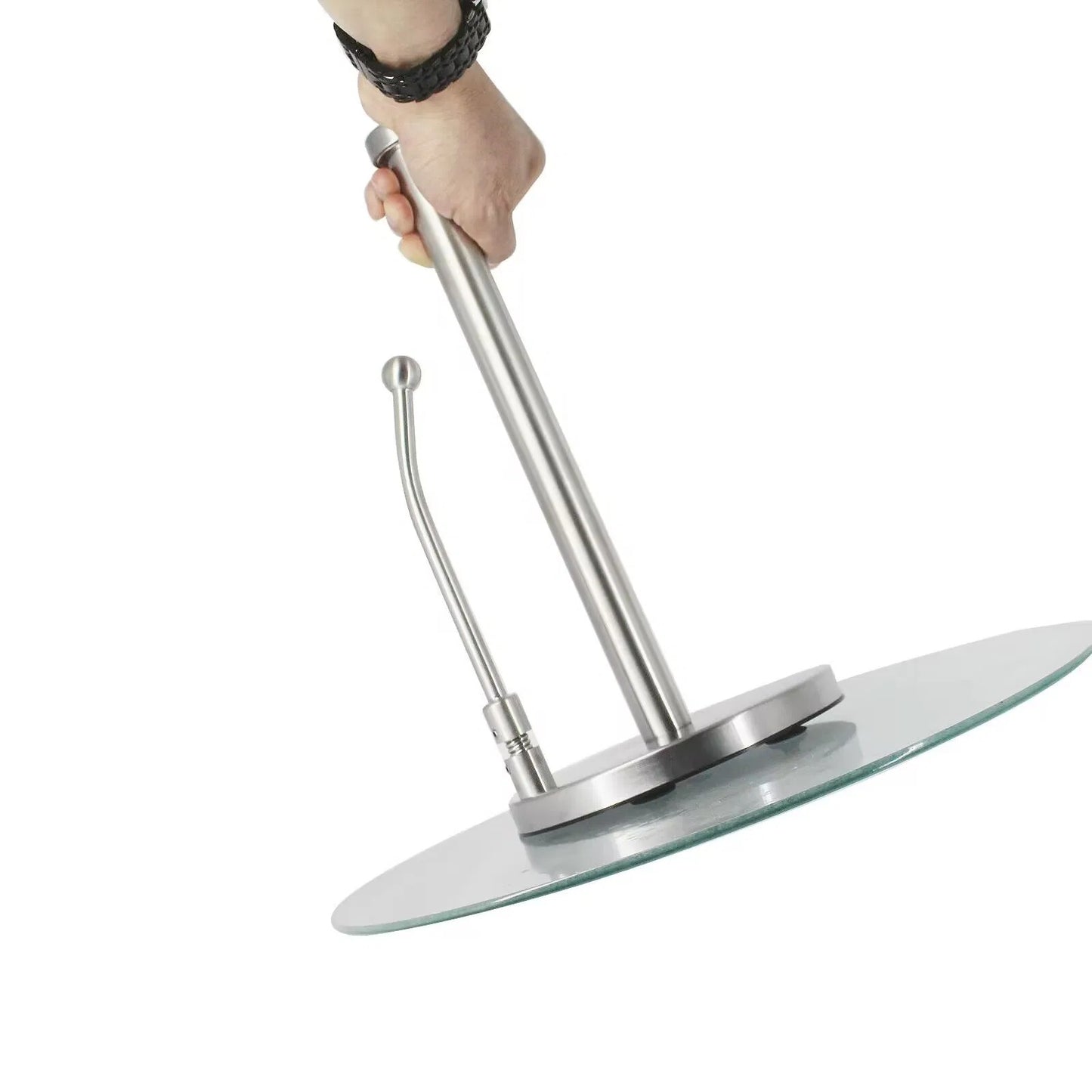 LunaLulinlk Stainless Steel Standing Paper Towel Holder with Weighted Base