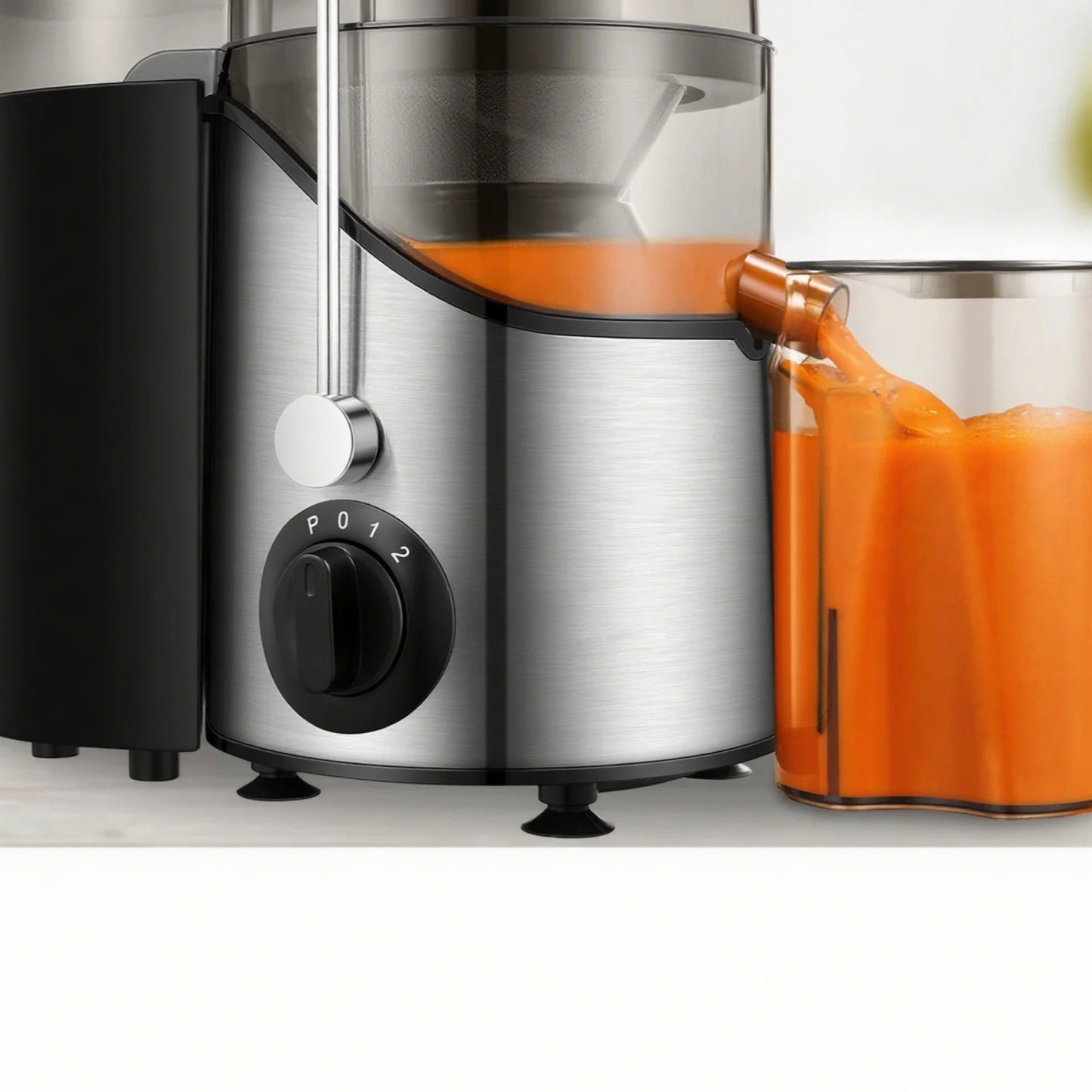 LunaLulinlk Stainless Steel Juicer, Easy to Clean, 3 Speed Control, BPA Free