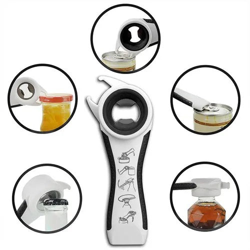 "LunaLulinlk5 in 1 Multi function Stainless Steel plastic Can jar bottle open can Opener Ring Bottle Opener "