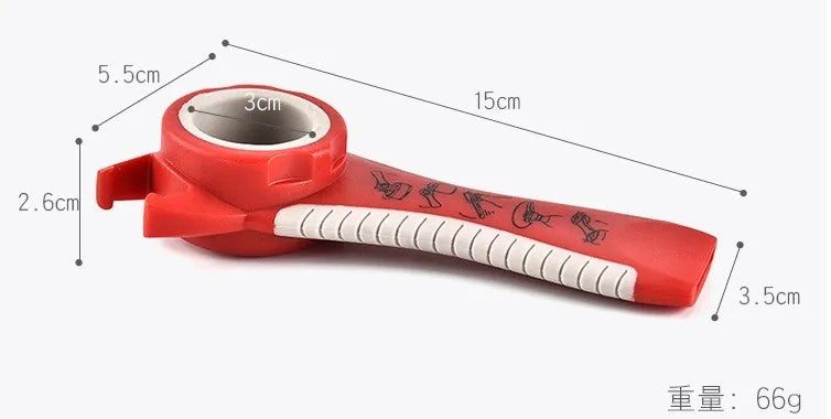 "LunaLulinlk5 in 1 Multi function Stainless Steel plastic Can jar bottle open can Opener Ring Bottle Opener "