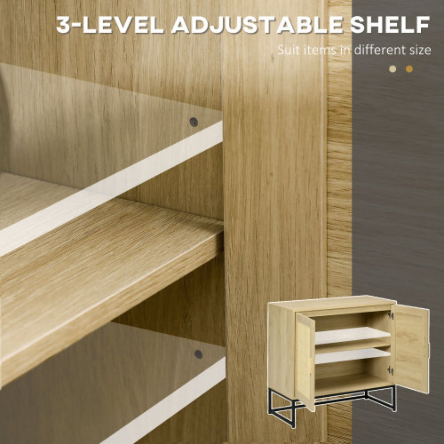 LunaLulinlk Storage cabinets for living room, kitchen