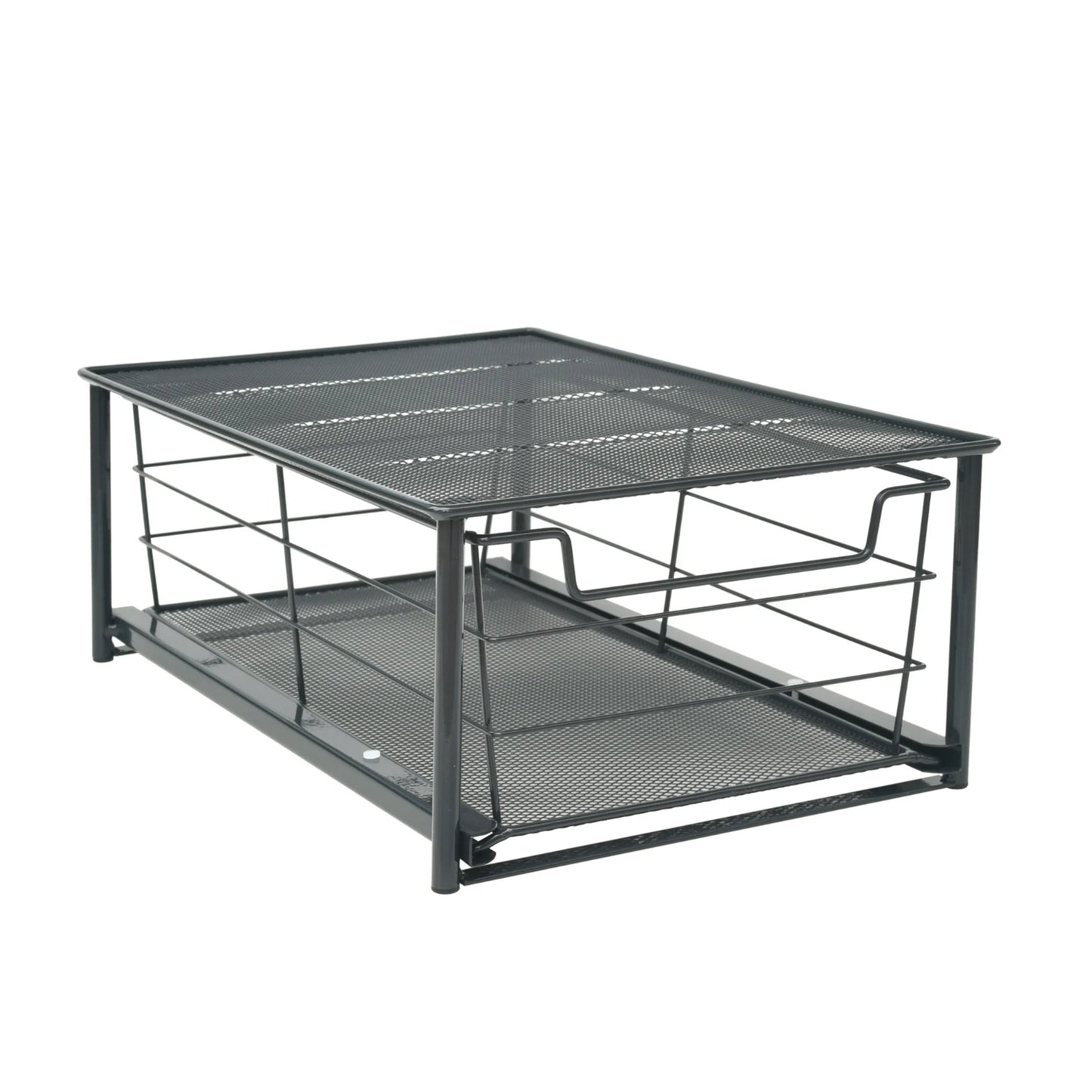 LunaLulinlk Small Stackable Slide-Out Drawer Organizer, Black