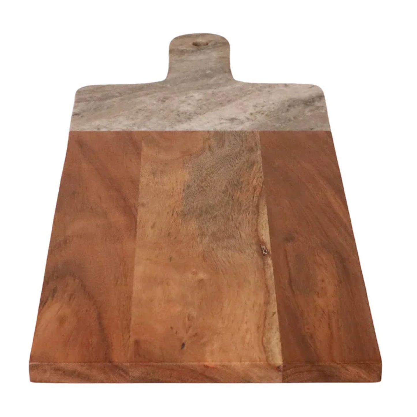 LunaLulinlk Natural Acacia Wood and Marble Charcuterie Platter