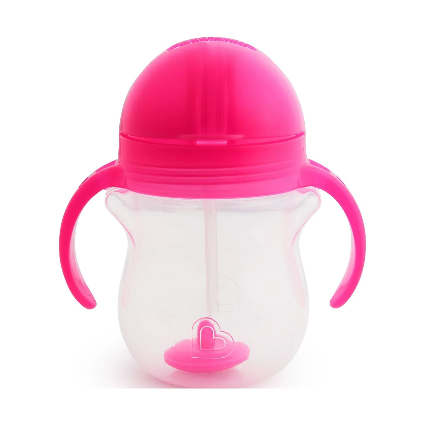 LunaLulinlk Weighted Trainer Sippy Cup with Lid, 7 oz, Pink, Unisex