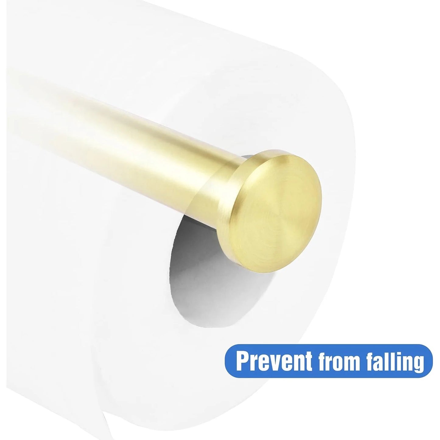 LunaLulinlk Toilet Paper Holder Wall Mount,Brushed Gold Toilet Paper Roll Holder for Bathroom
