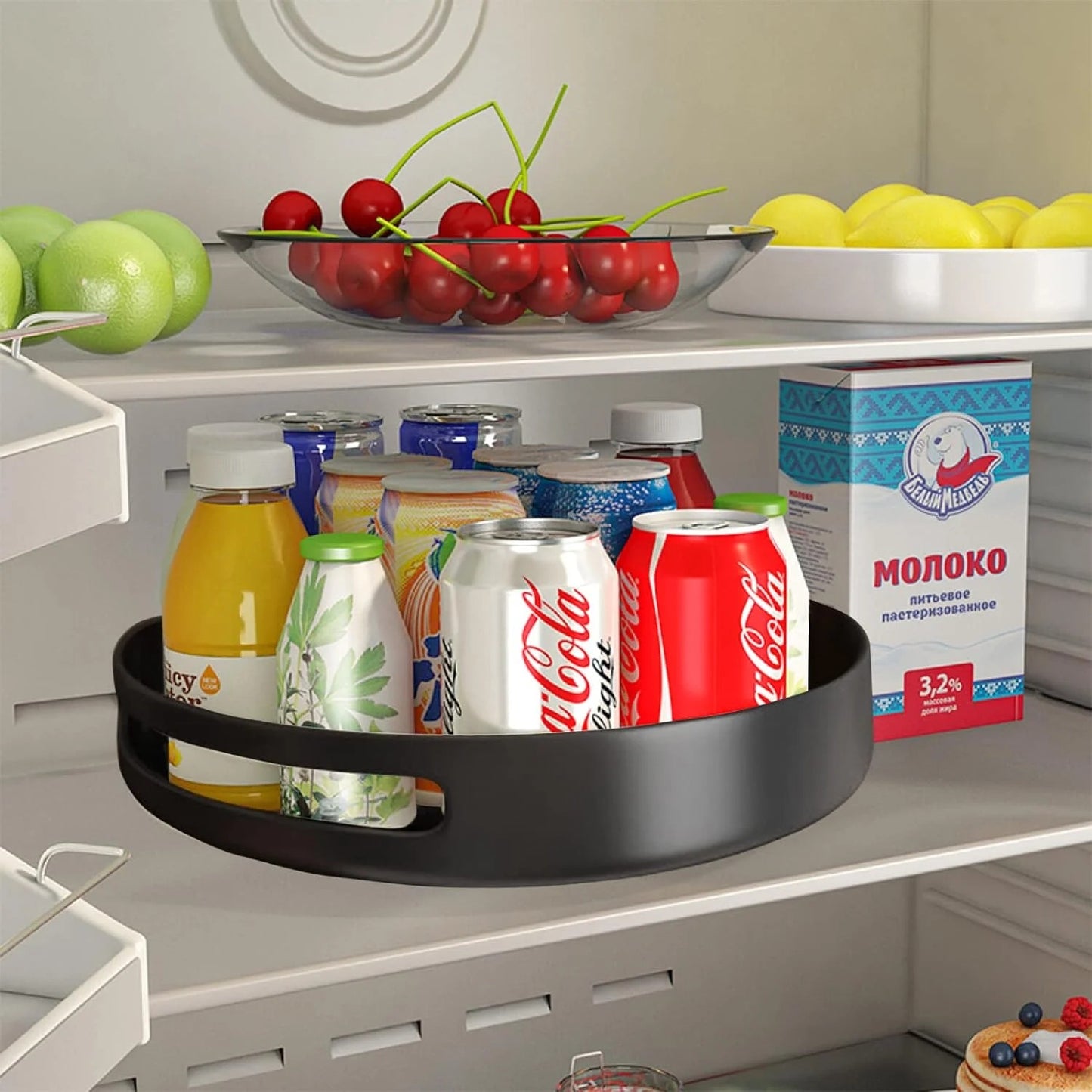 LunaLulinlk Stainless Steel Cabinet and Table Top Lazy Susan