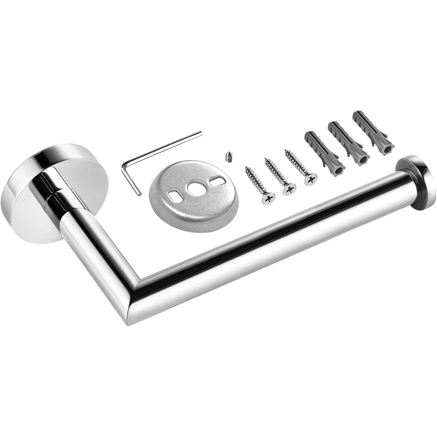LunaLulinlk Toilet Paper Holder Wall Mount,Chrome Toilet Paper Roll Holder for Bathroom