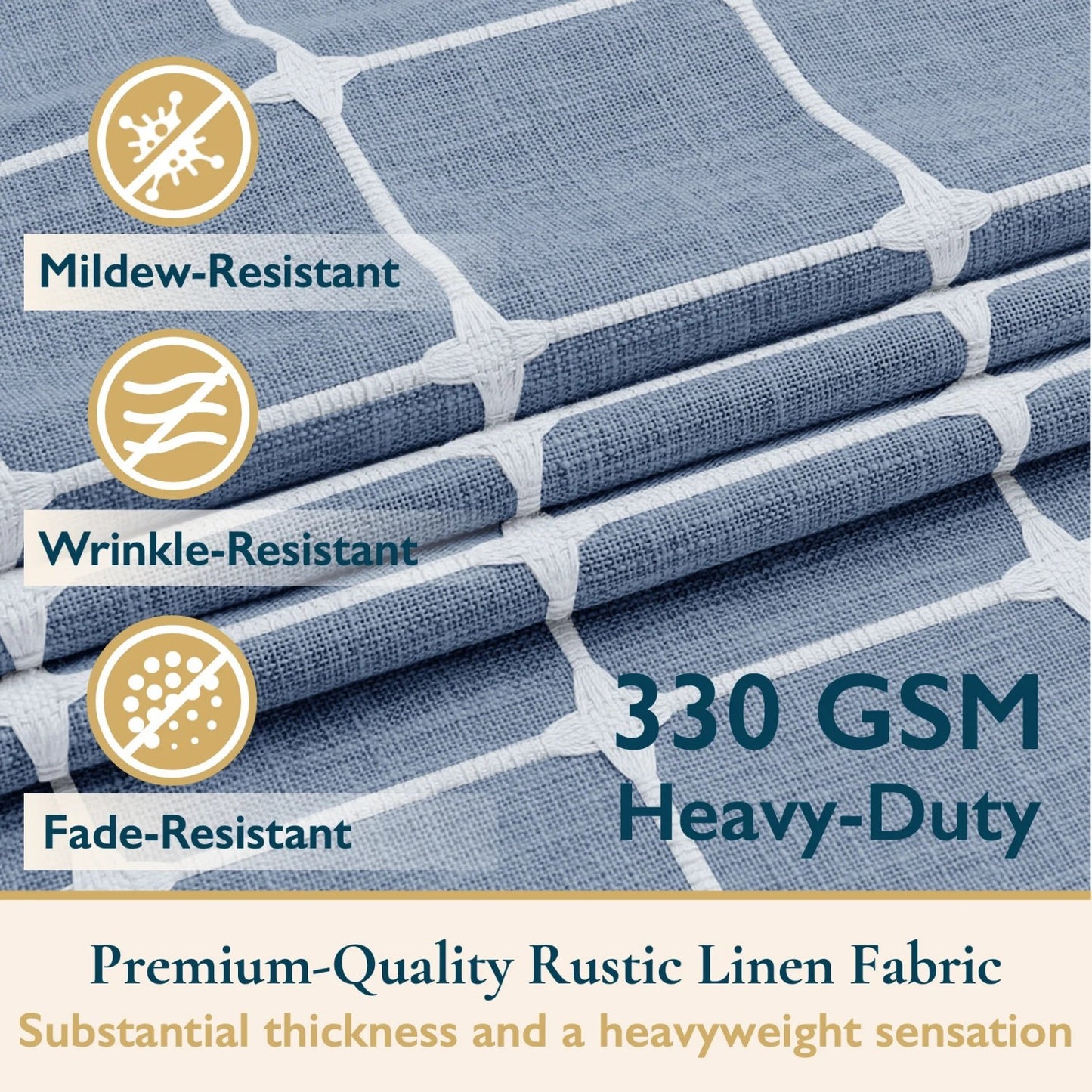 LunaLulinlk Tassel Shower Curtain Set with Hooks