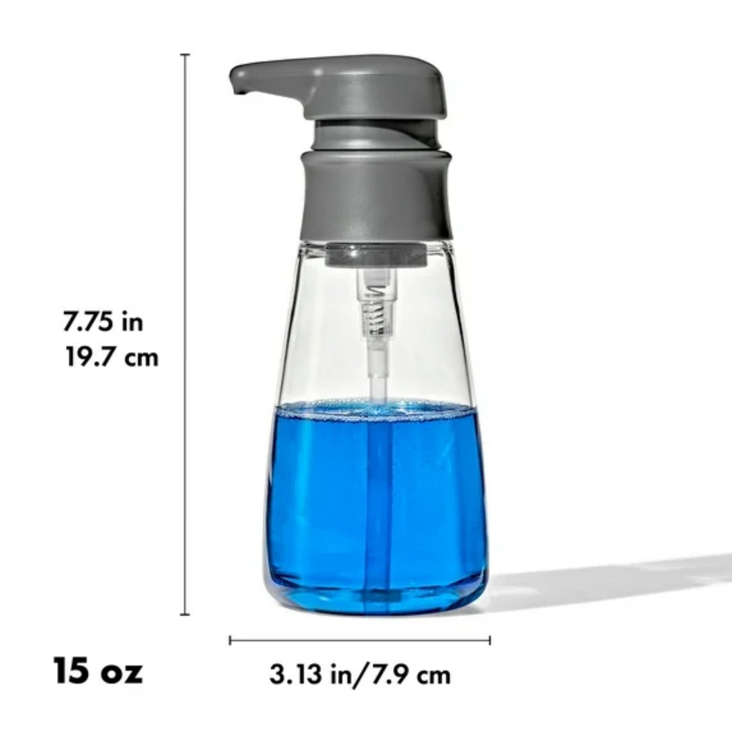 LunaLulinlk Softworks Soap Dispenser, Plastic, 15 oz