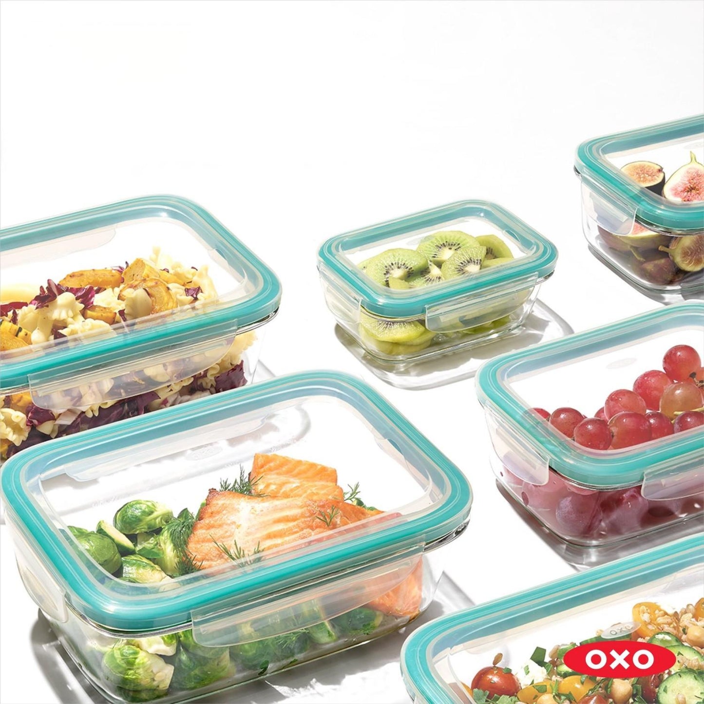 LunaLulinlk Softworks Smart Seal 3.5 Cup Glass Rectangle Container Clear