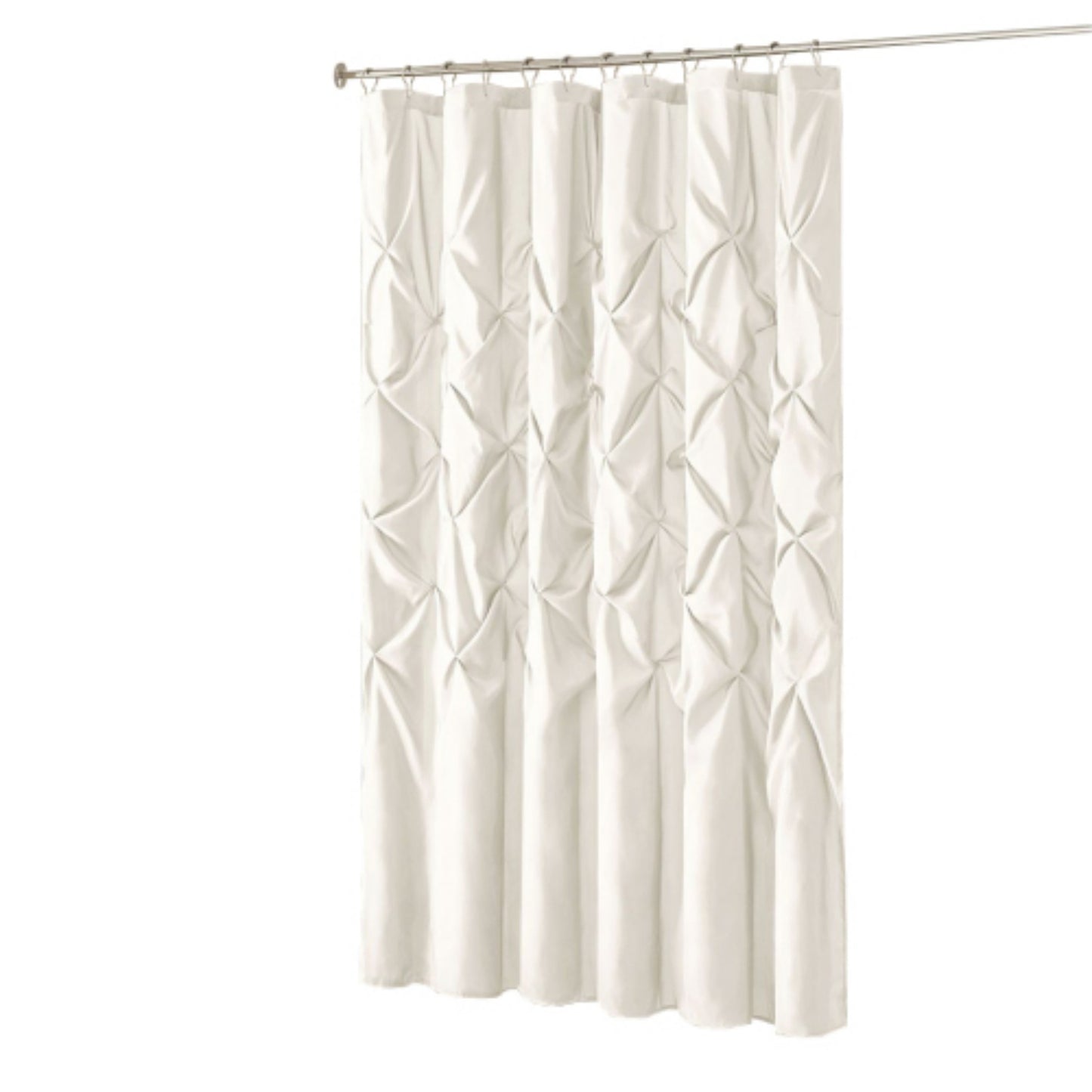 LunaLulinlk Tufted Semi-Sheer Shower Curtain
